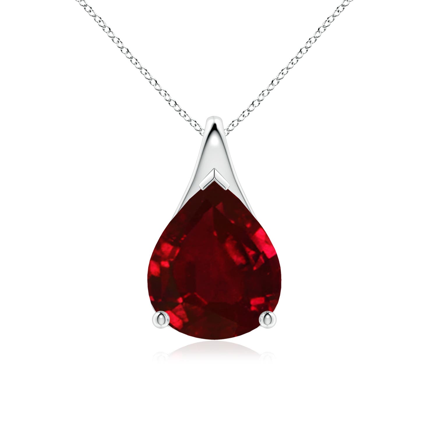 AAAA - Ruby / 5 CT / 18 KT White Gold