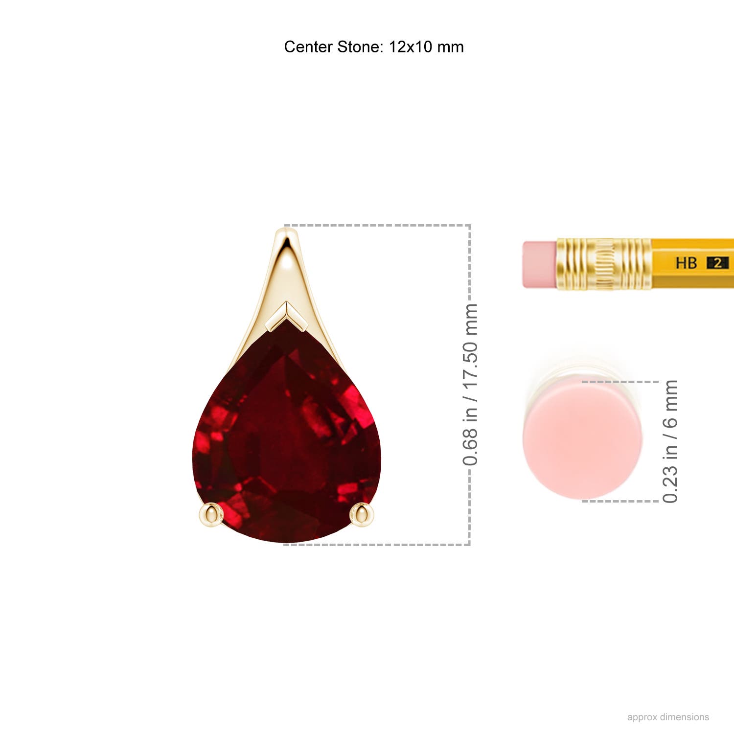 AAAA - Ruby / 5 CT / 18 KT Yellow Gold