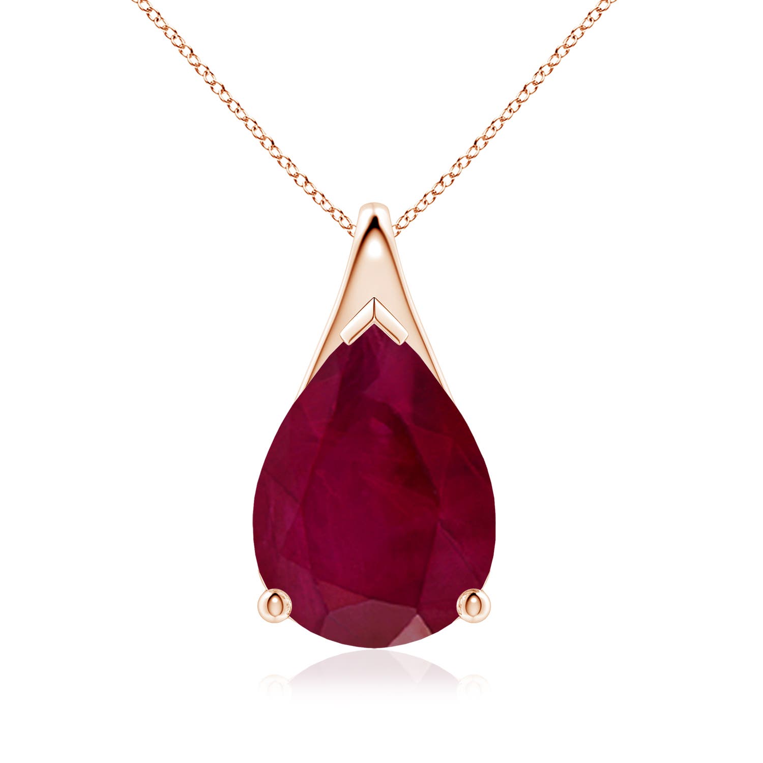 A - Ruby / 7.9 CT / 18 KT Rose Gold