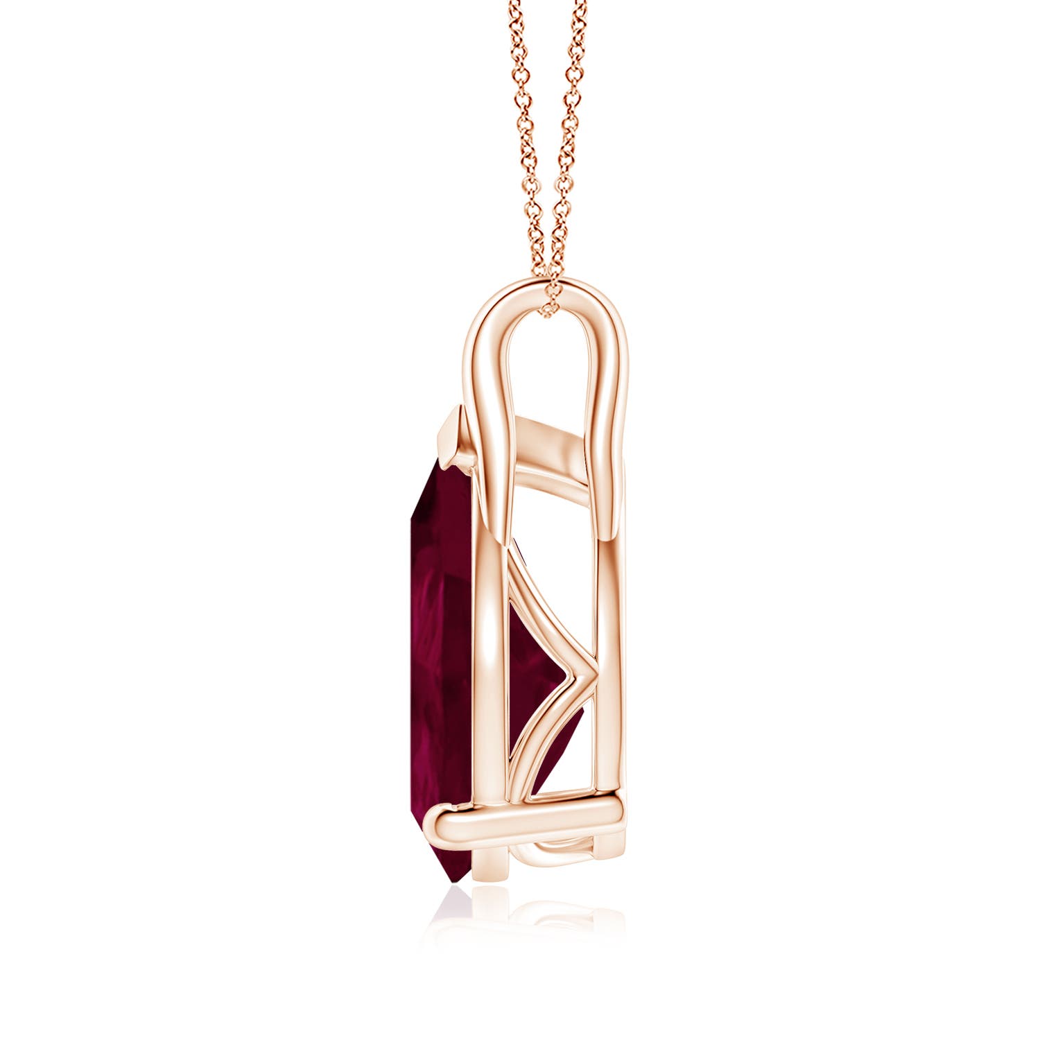 A - Ruby / 7.9 CT / 18 KT Rose Gold