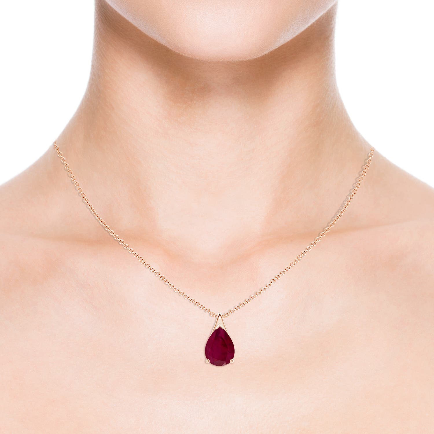 A - Ruby / 7.9 CT / 18 KT Rose Gold