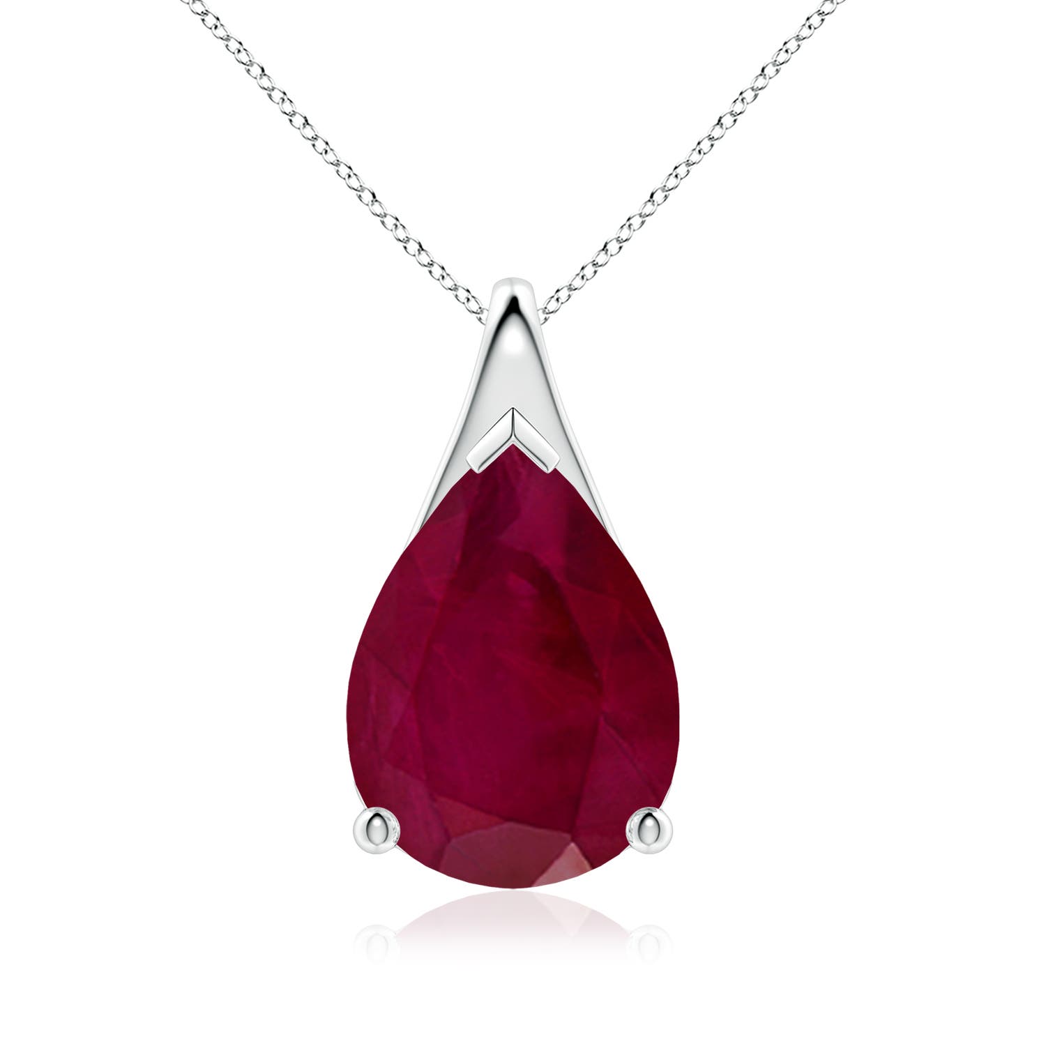 A - Ruby / 7.9 CT / 18 KT White Gold