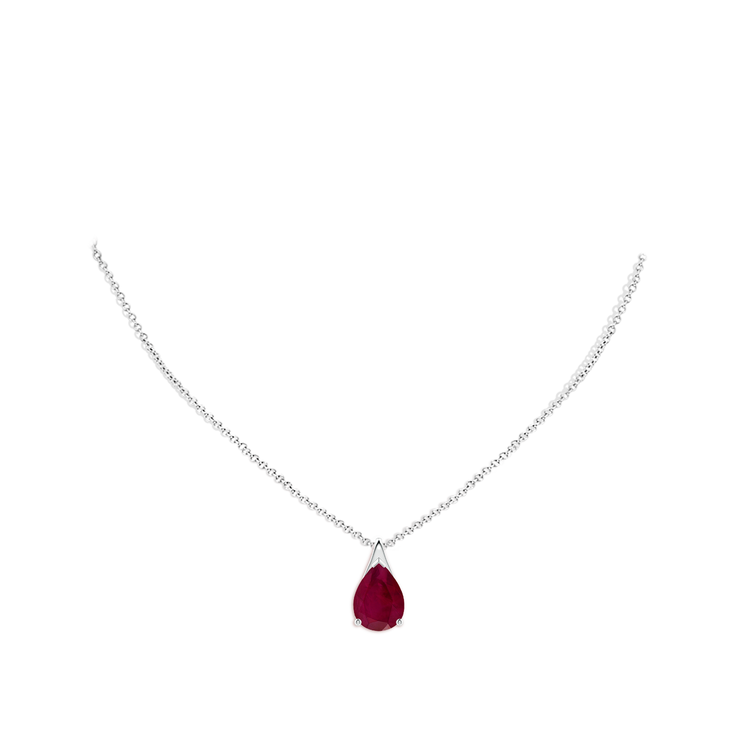 A - Ruby / 7.9 CT / 18 KT White Gold