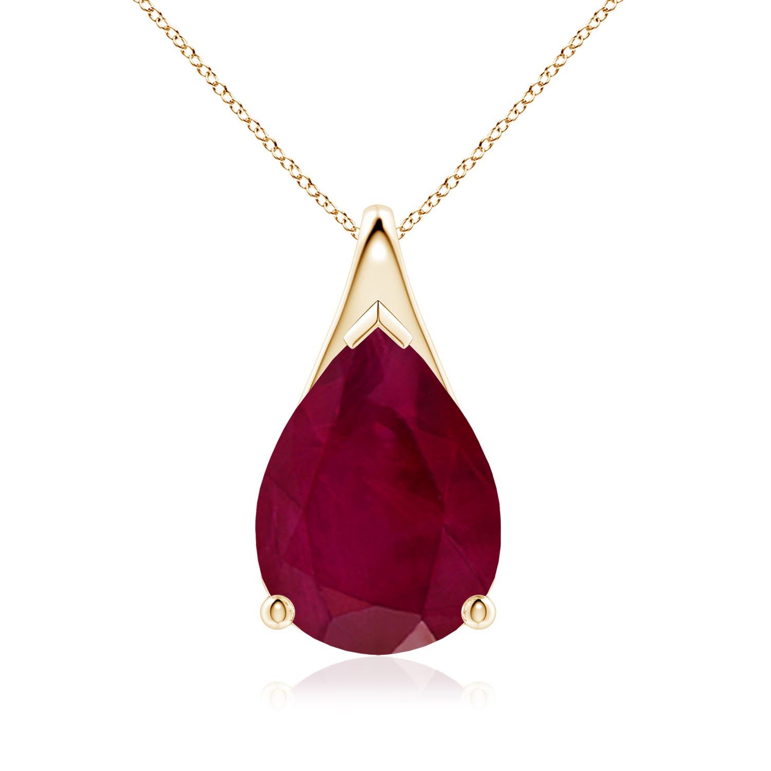 A - Ruby / 7.9 CT / 18 KT Yellow Gold