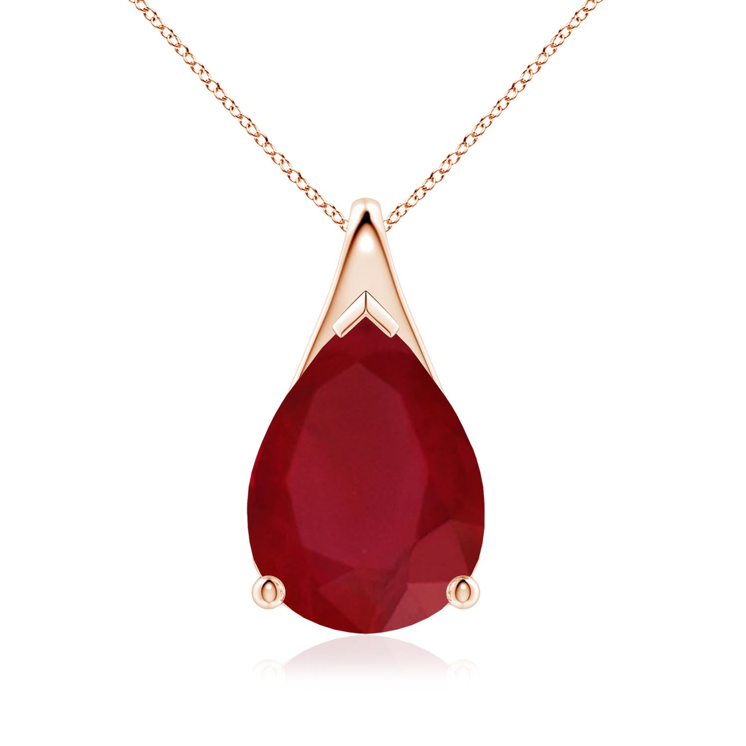 AA - Ruby / 7.9 CT / 18 KT Rose Gold