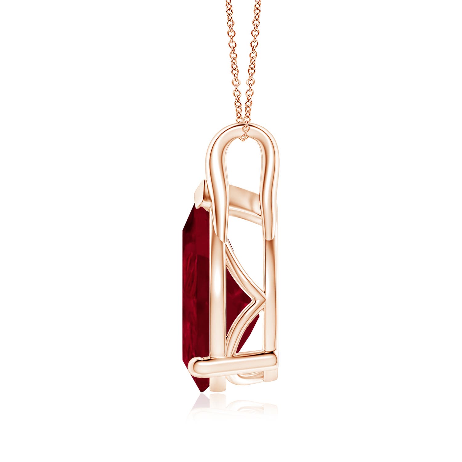 AA - Ruby / 7.9 CT / 18 KT Rose Gold