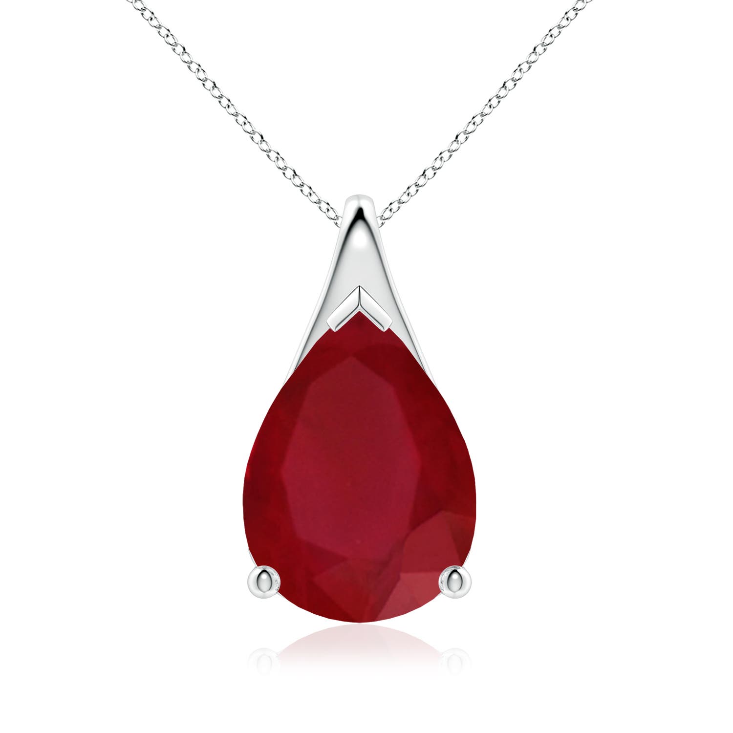 AA - Ruby / 7.9 CT / 18 KT White Gold