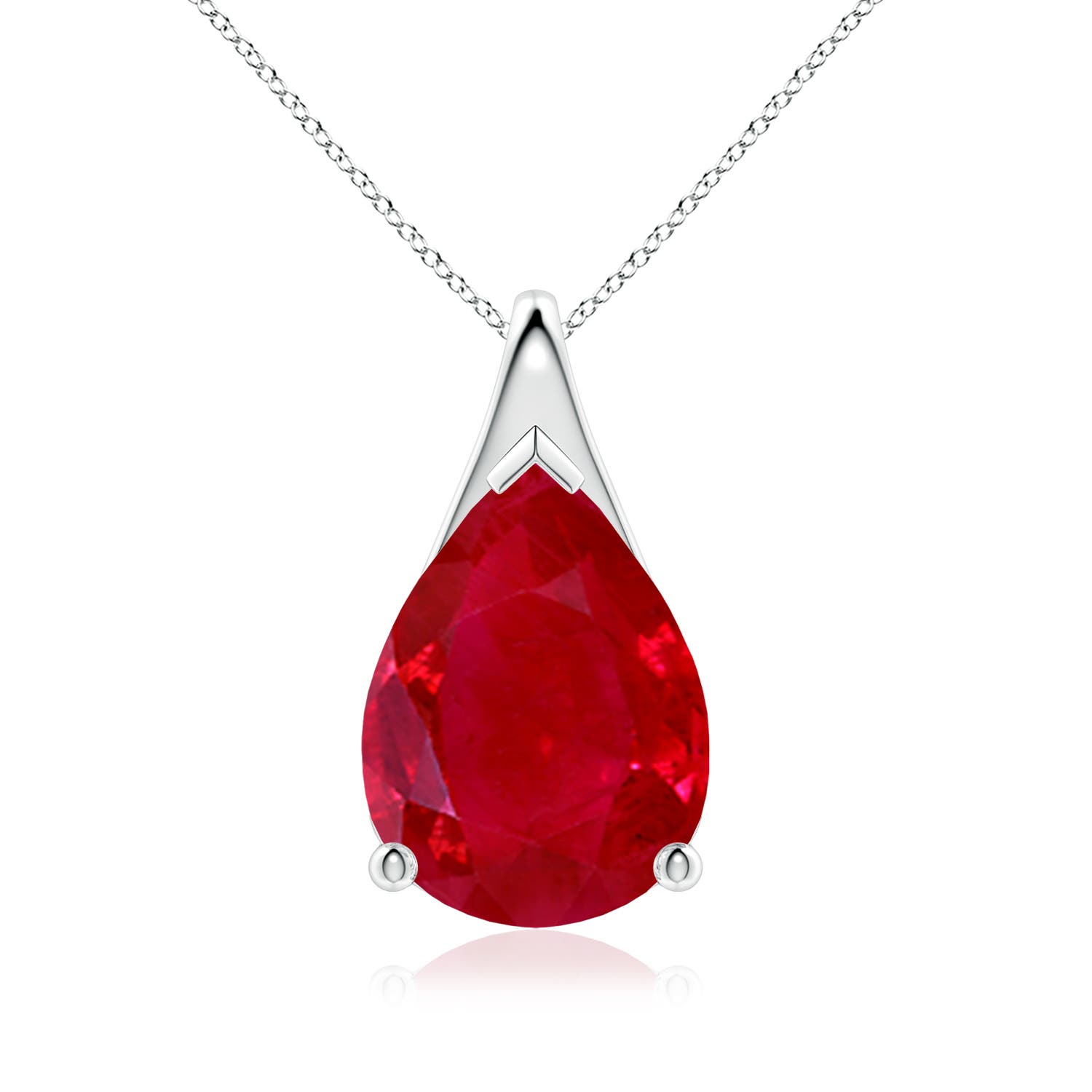 AAA - Ruby / 7.9 CT / 18 KT White Gold