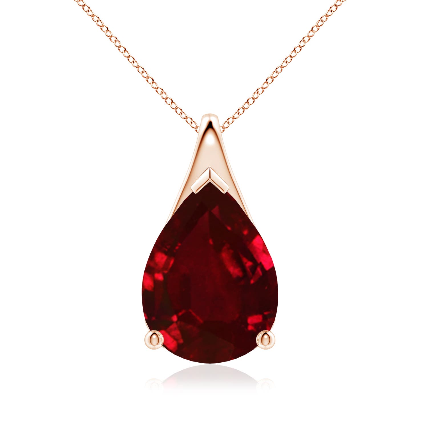 AAAA - Ruby / 7.9 CT / 18 KT Rose Gold