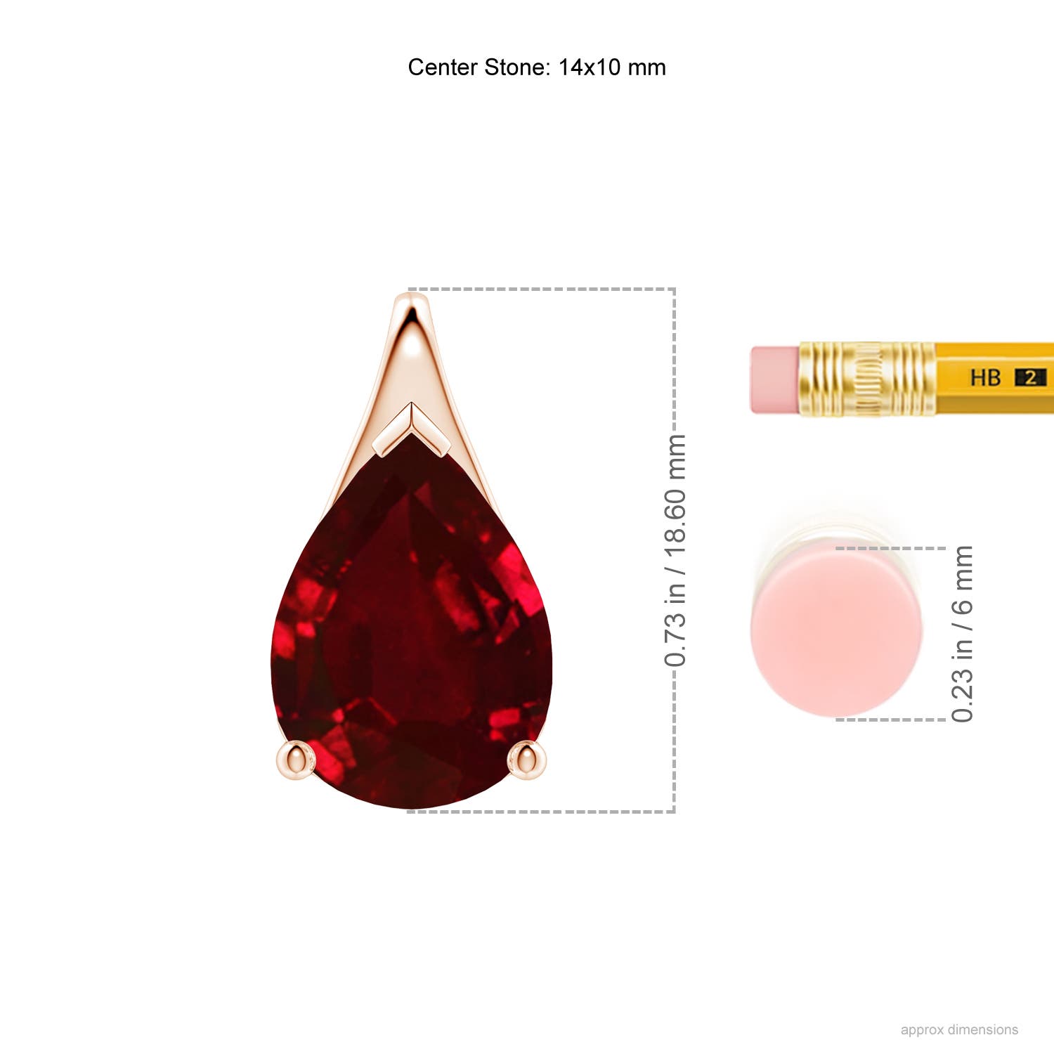 AAAA - Ruby / 7.9 CT / 18 KT Rose Gold