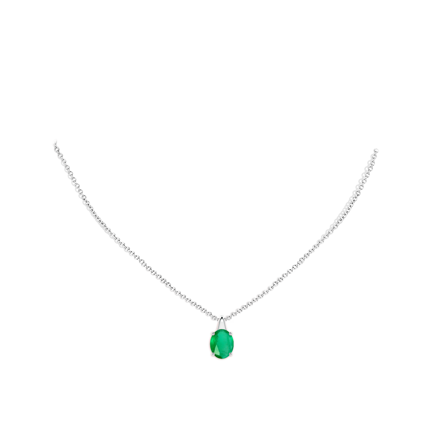 A - Emerald / 2.25 CT / 18 KT White Gold