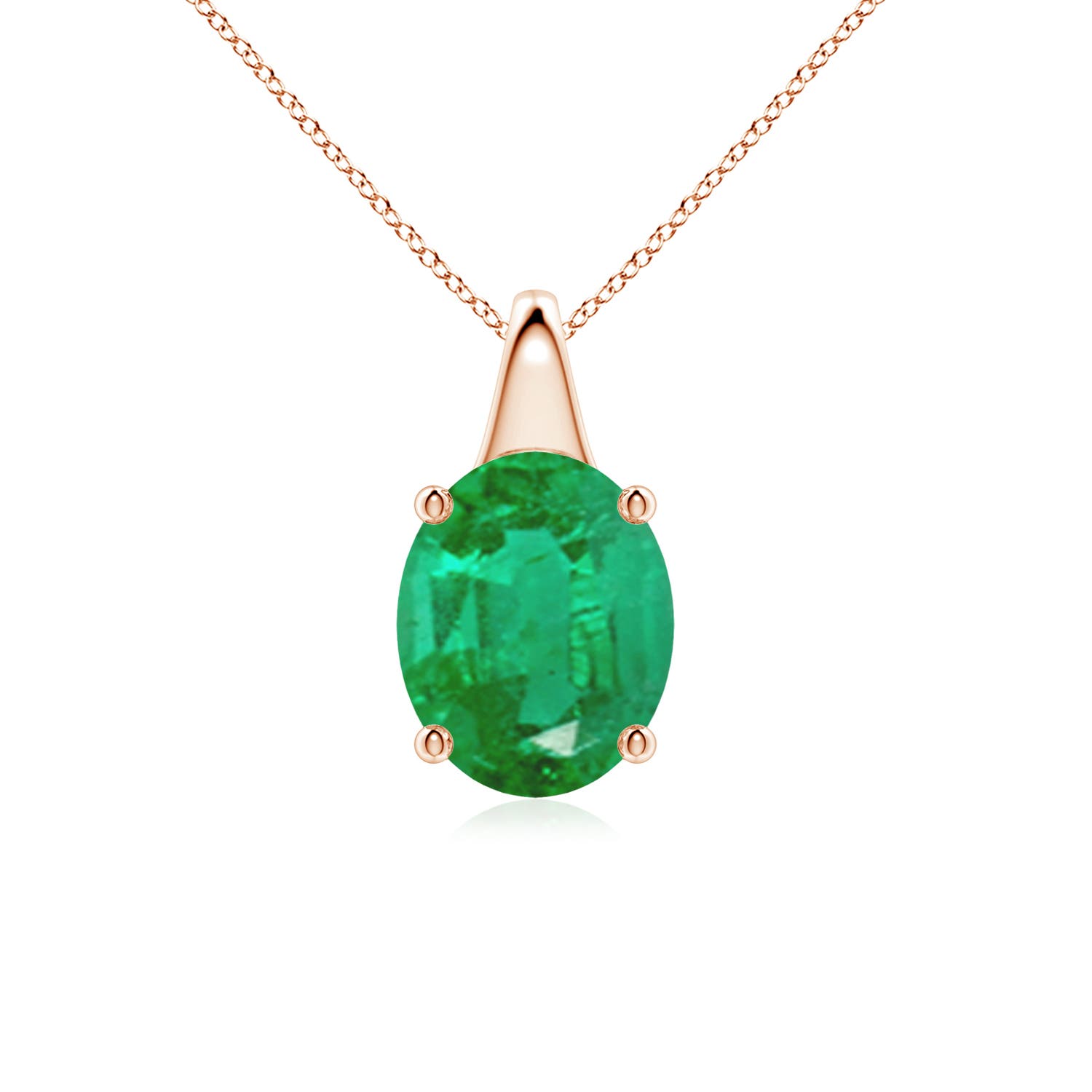 AA - Emerald / 2.25 CT / 18 KT Rose Gold