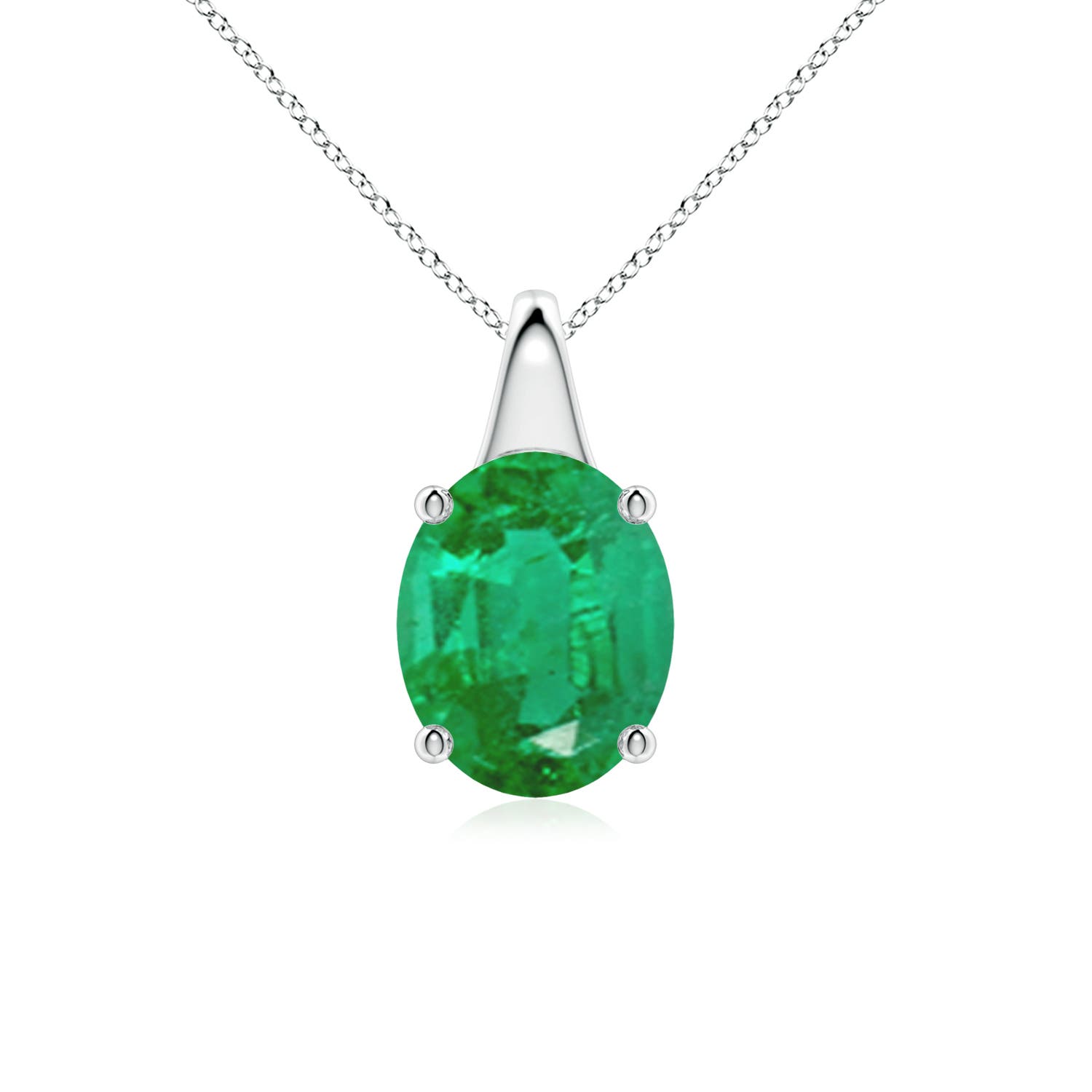 AA - Emerald / 2.25 CT / 18 KT White Gold