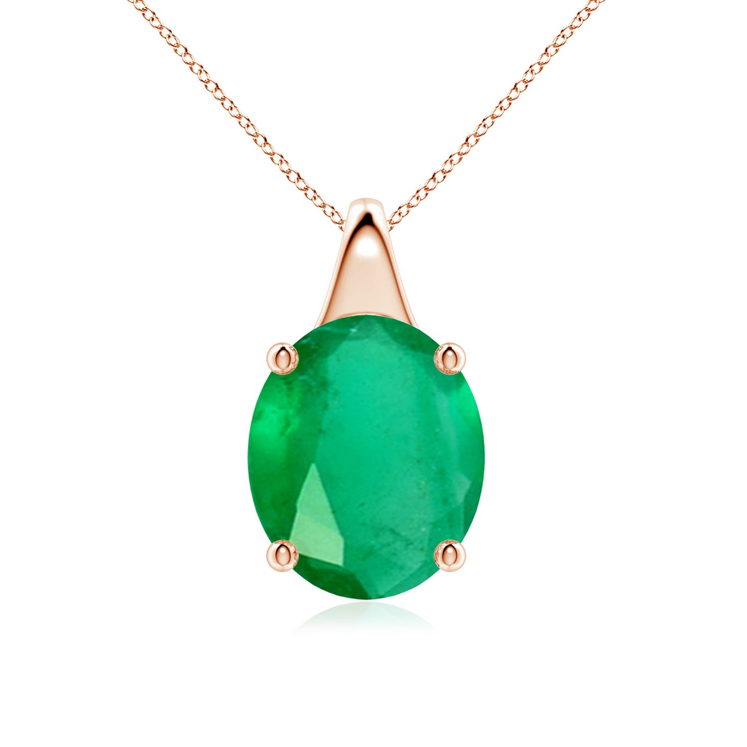 A - Emerald / 4.75 CT / 18 KT Rose Gold