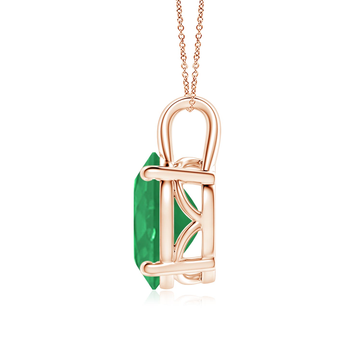 A - Emerald / 4.75 CT / 18 KT Rose Gold