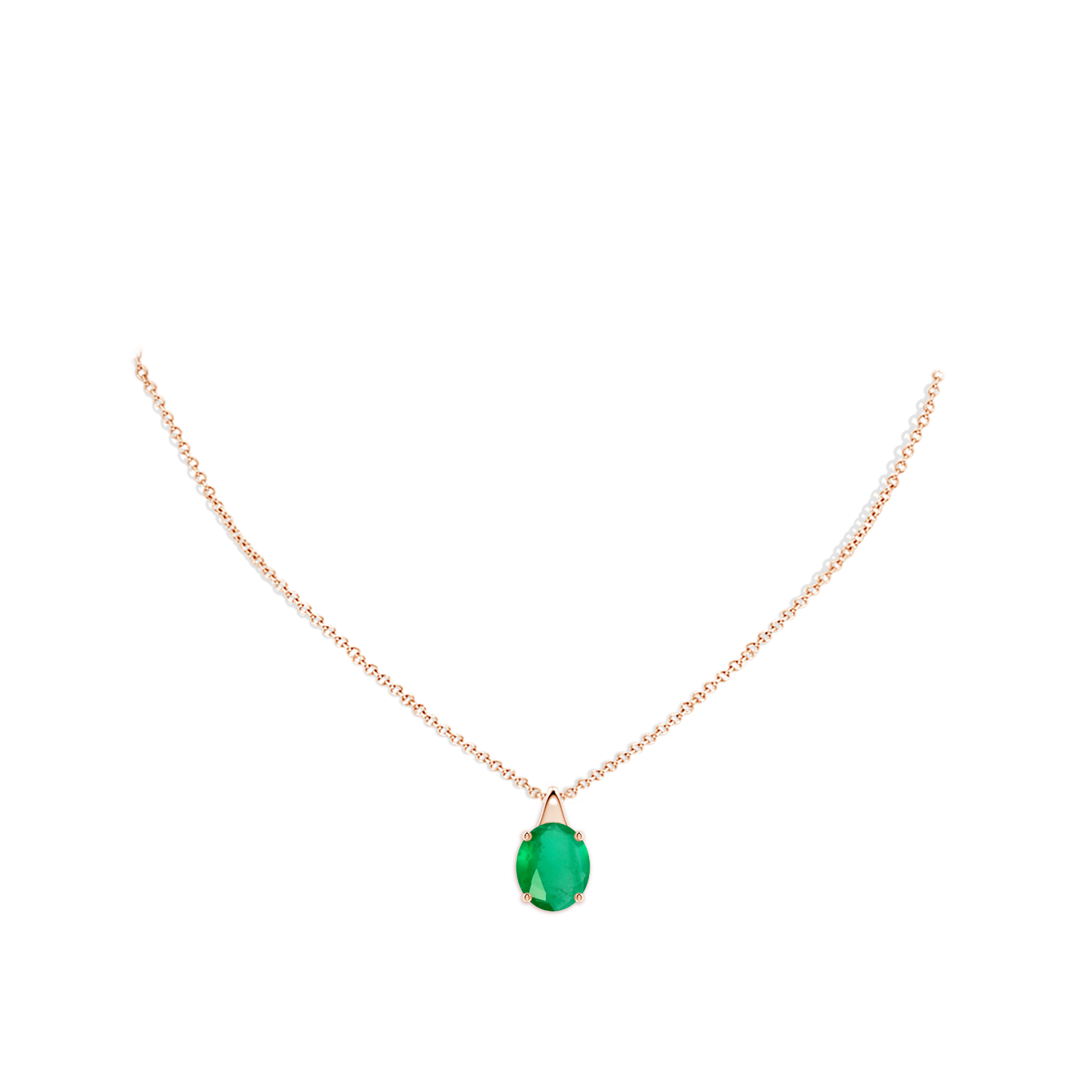 A - Emerald / 4.75 CT / 18 KT Rose Gold