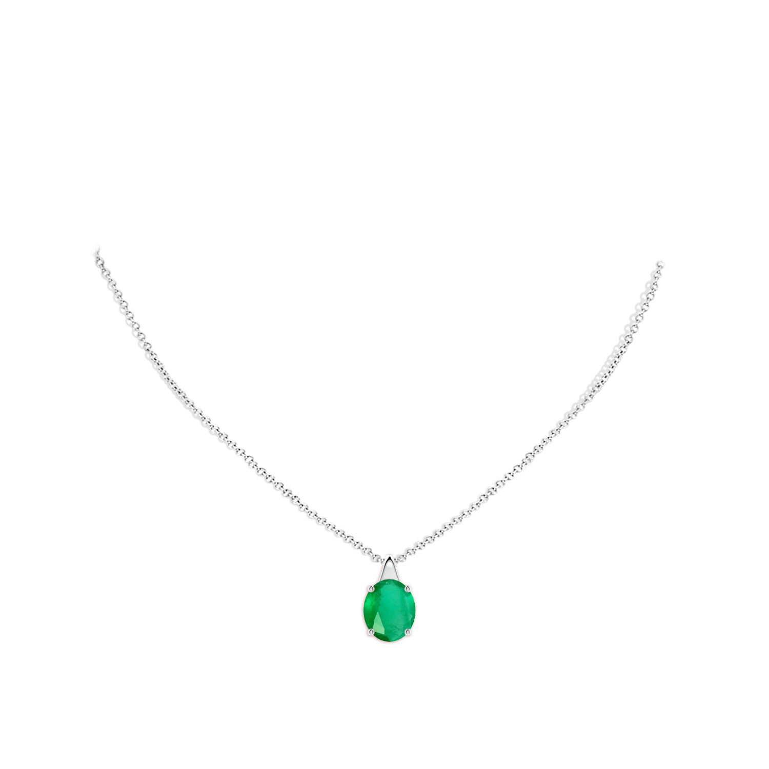 A - Emerald / 4.75 CT / 18 KT White Gold