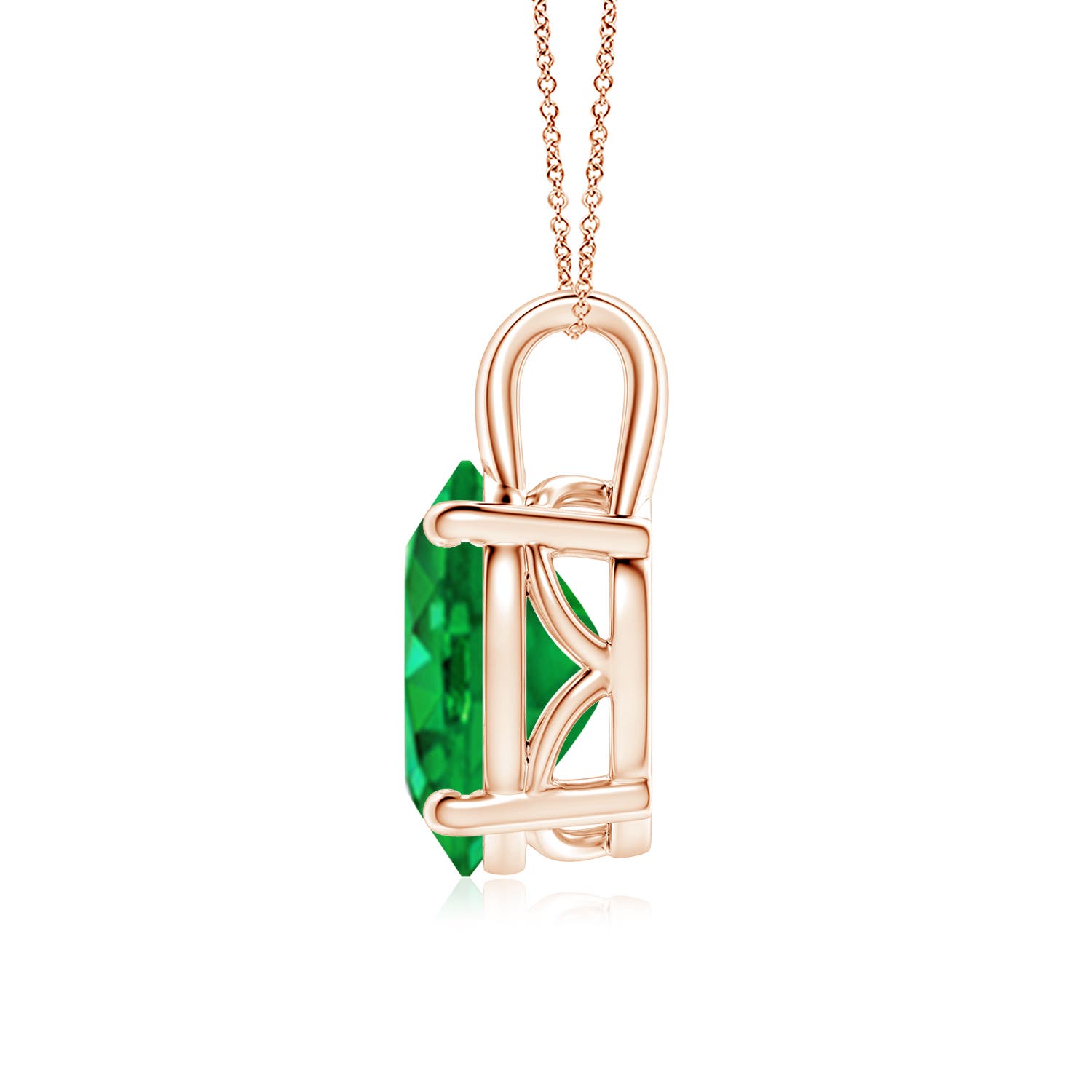 AAA - Emerald / 4.75 CT / 18 KT Rose Gold