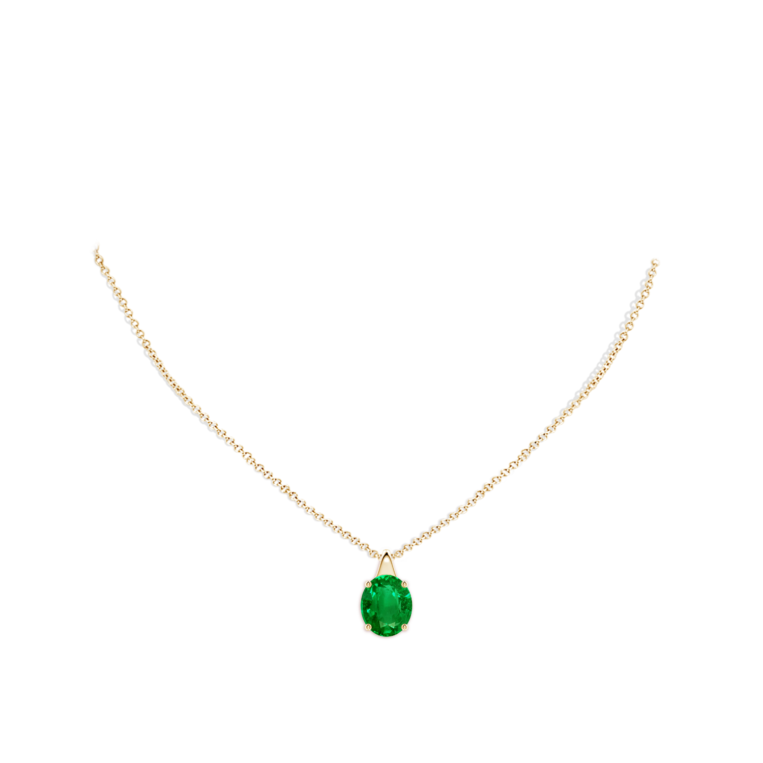 AAAA - Emerald / 4.75 CT / 18 KT Yellow Gold