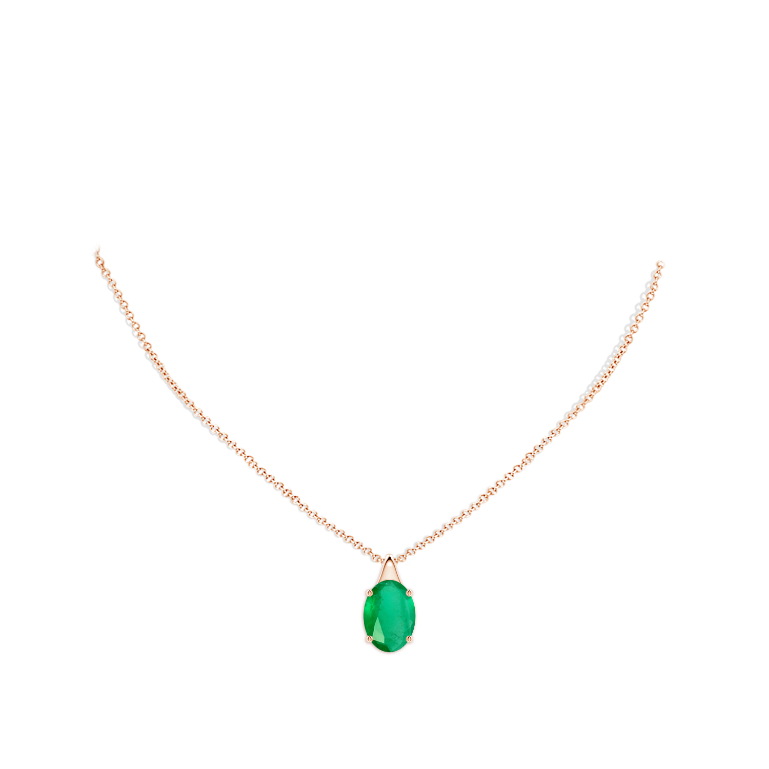 A - Emerald / 7.25 CT / 18 KT Rose Gold