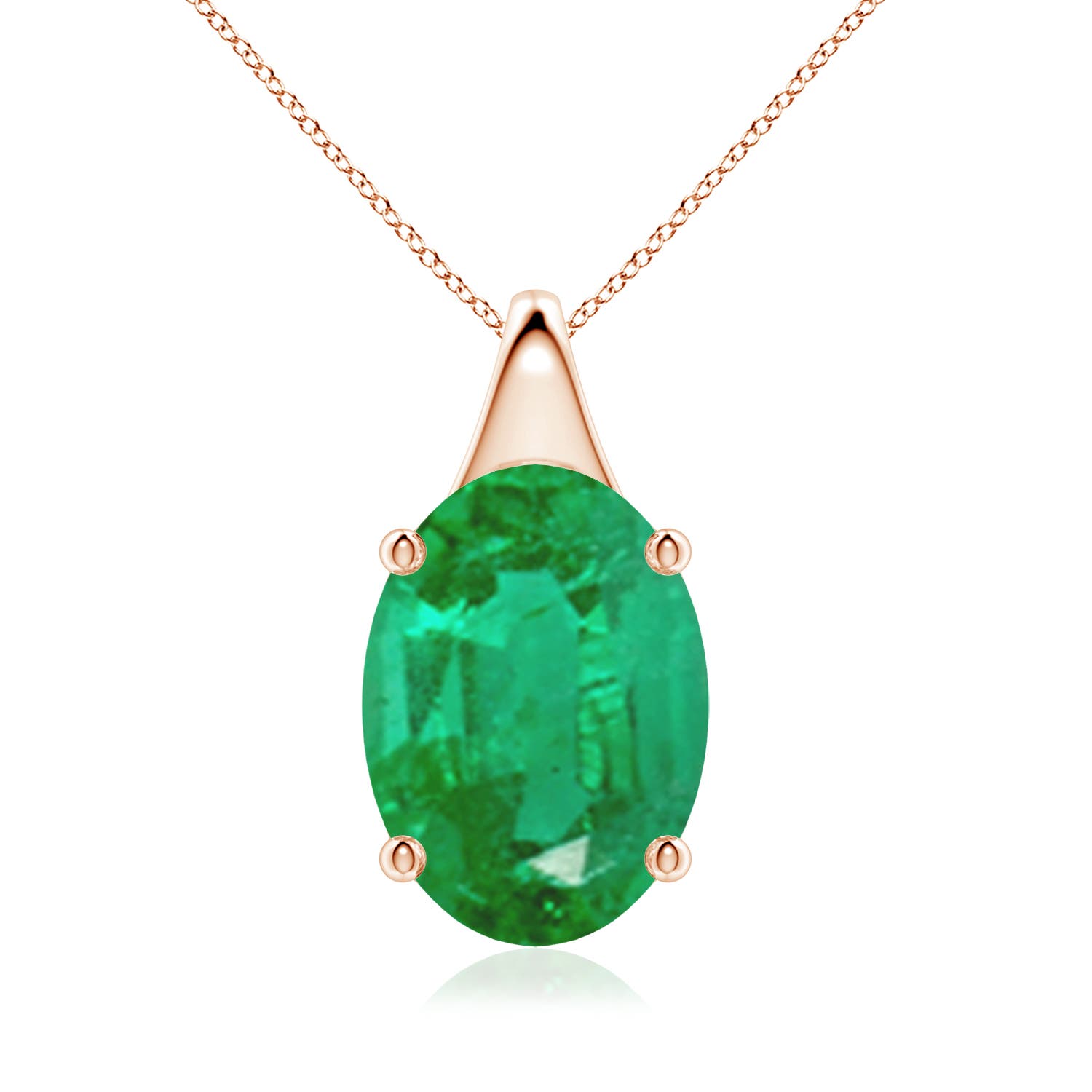 AA - Emerald / 7.25 CT / 18 KT Rose Gold