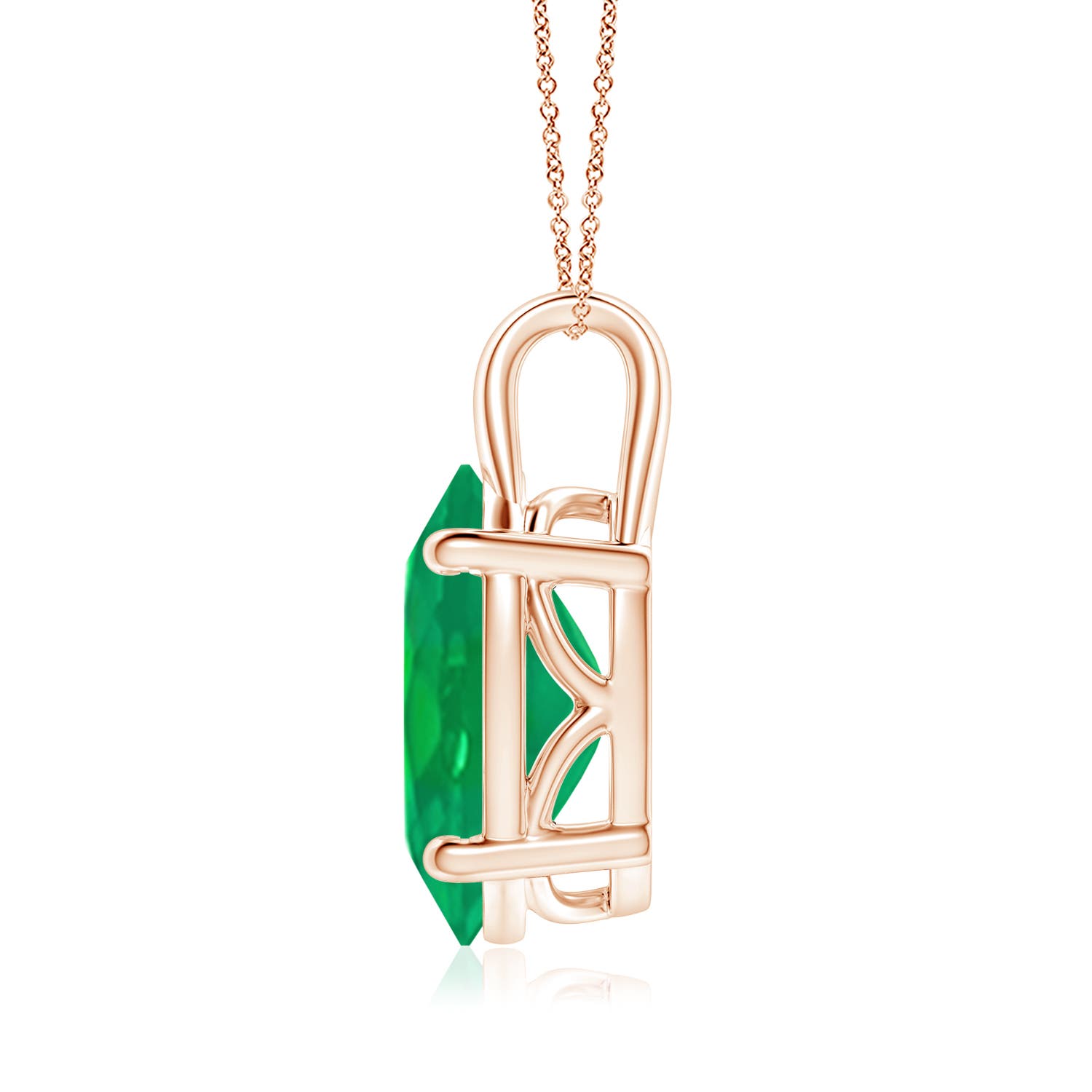 AA - Emerald / 7.25 CT / 18 KT Rose Gold