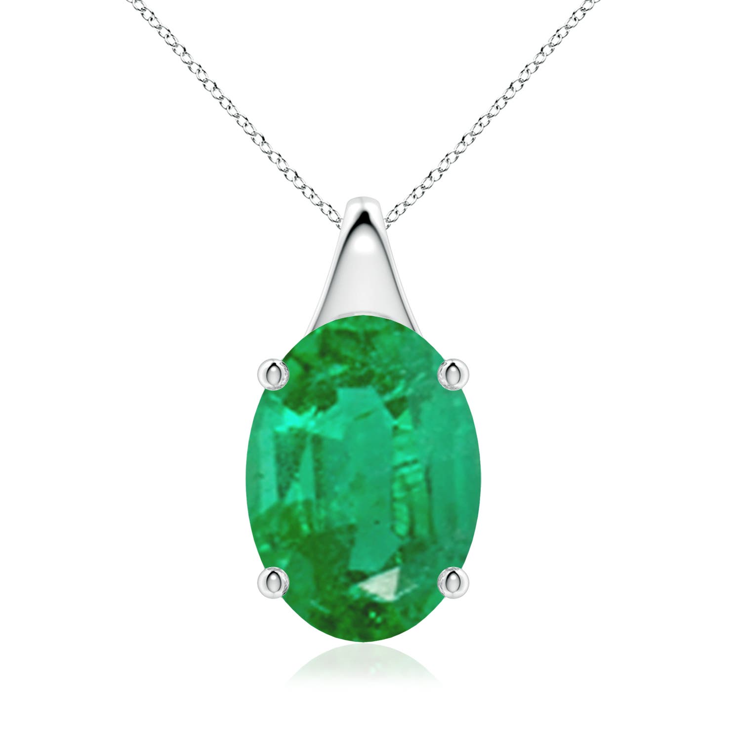 AA - Emerald / 7.25 CT / 18 KT White Gold