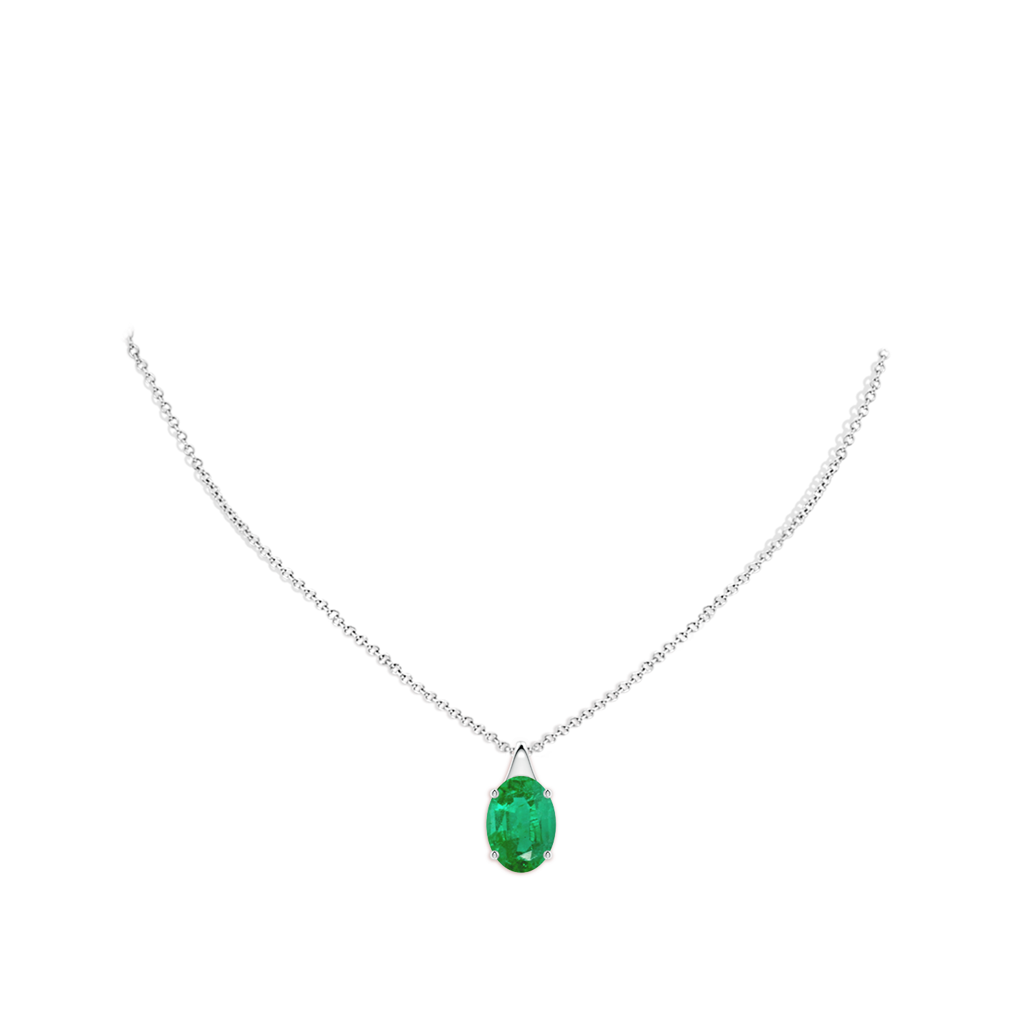 AA - Emerald / 7.25 CT / 18 KT White Gold