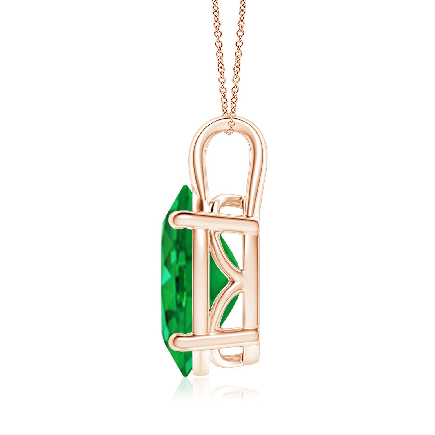 AAA - Emerald / 7.25 CT / 18 KT Rose Gold