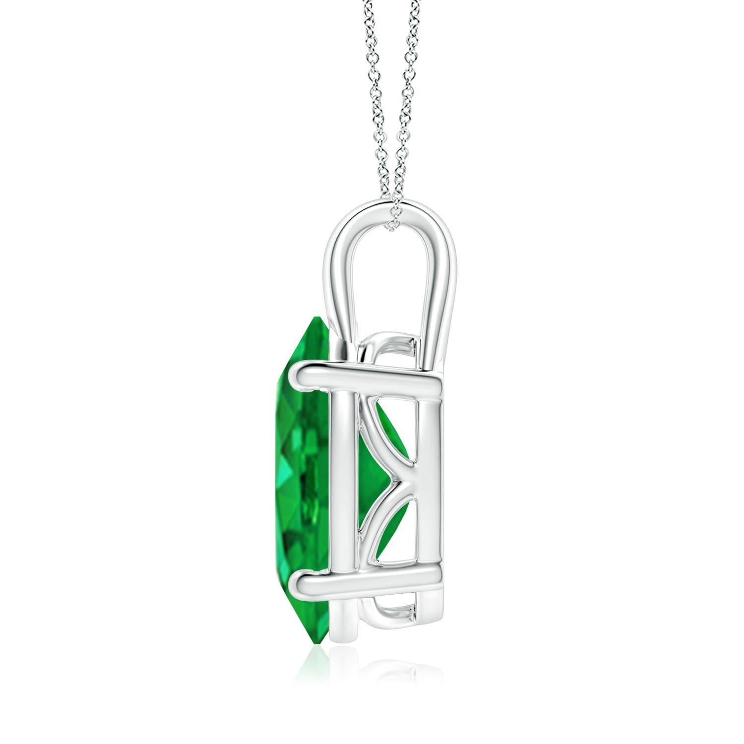 AAA - Emerald / 7.25 CT / 18 KT White Gold