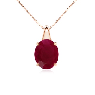 Oval A Ruby