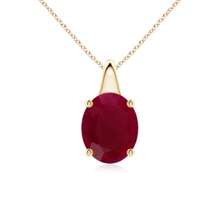 Oval A Ruby