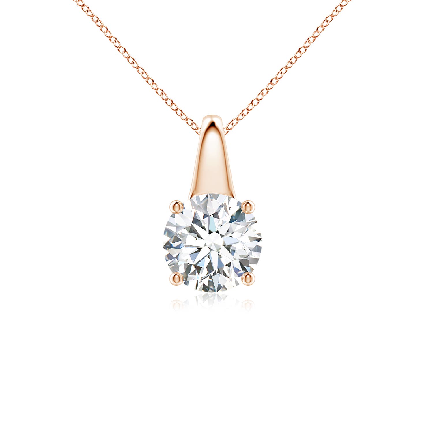 G, VS2 / 1 CT / 14 KT Rose Gold