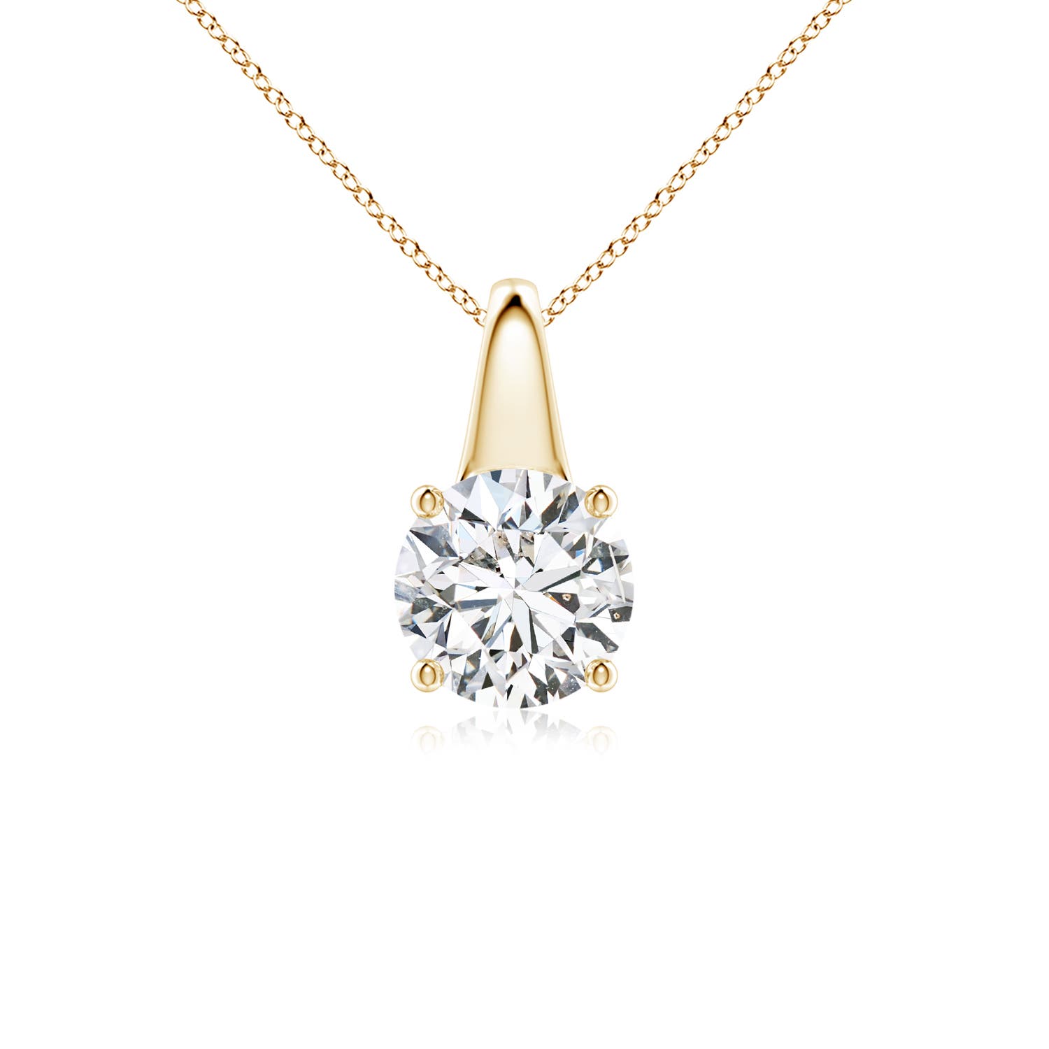 H, SI2 / 1 CT / 18 KT Yellow Gold