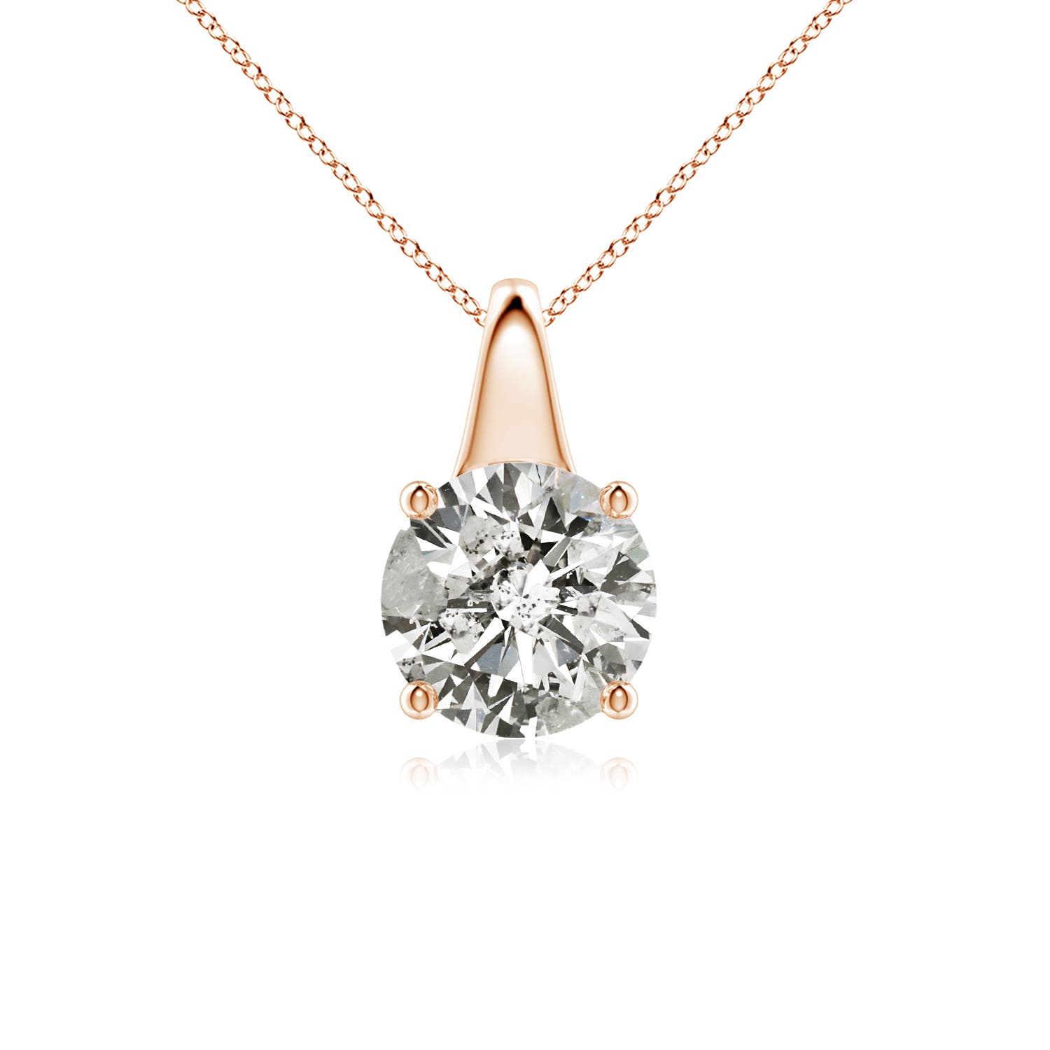 K, I3 / 1.5 CT / 18 KT Rose Gold