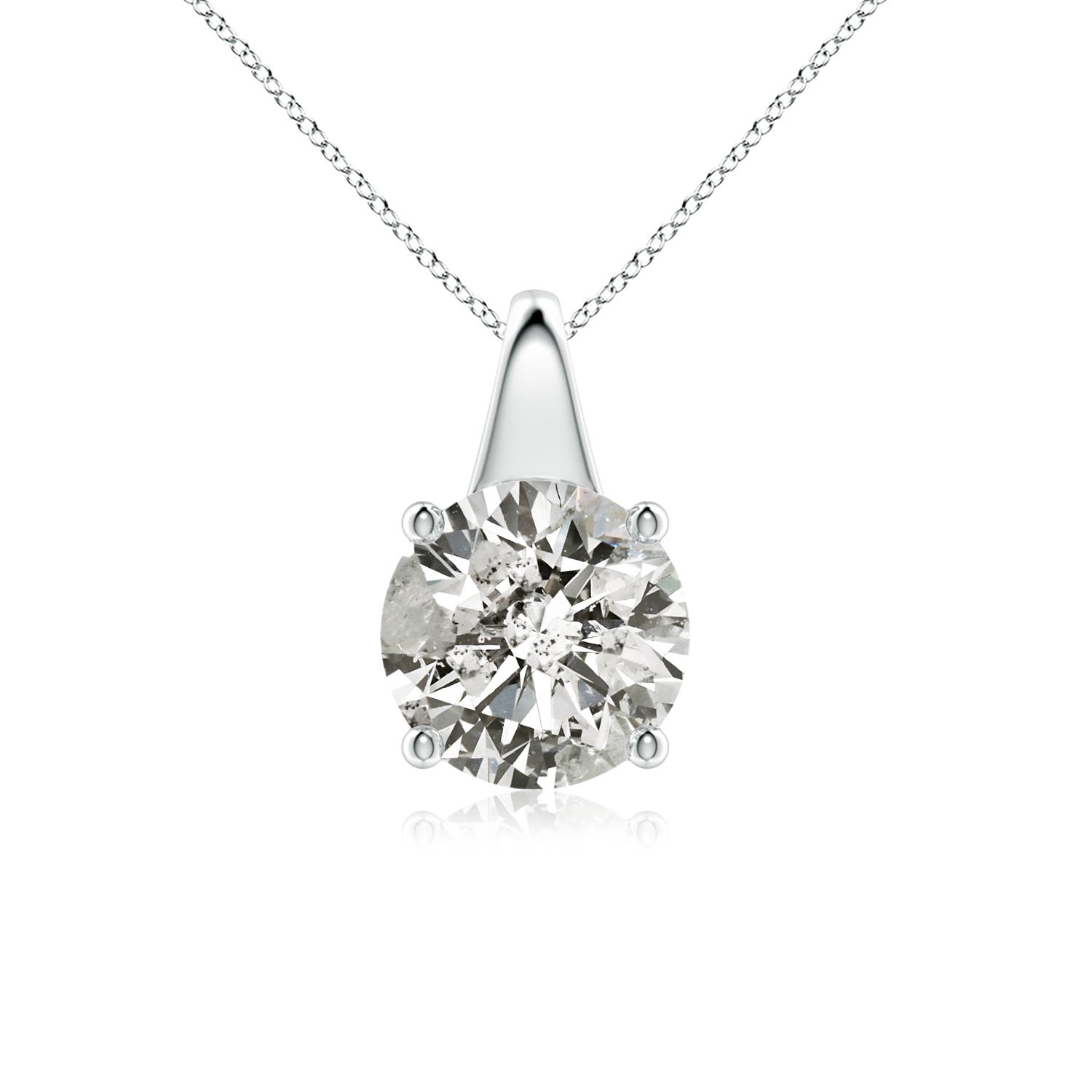 K, I3 / 2 CT / 18 KT White Gold