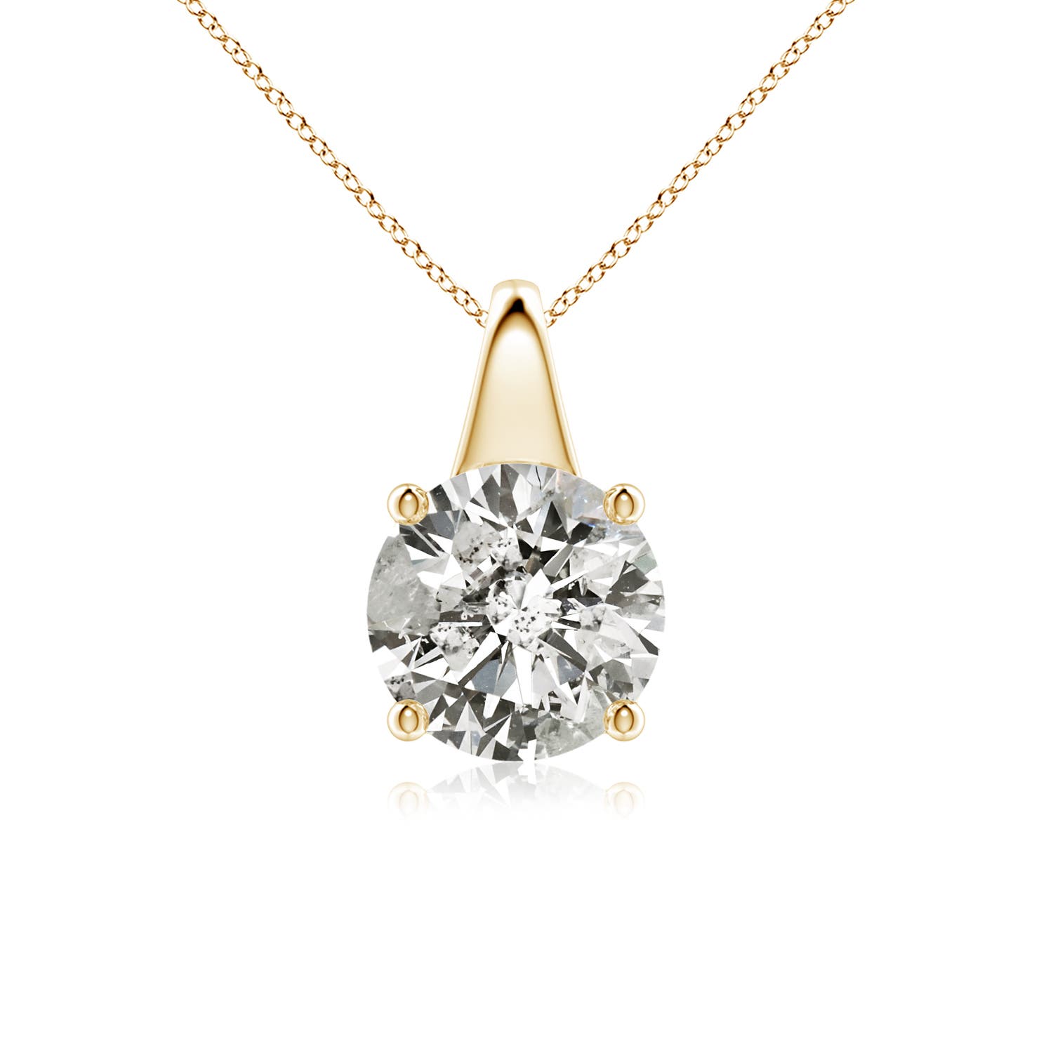 K, I3 / 2 CT / 18 KT Yellow Gold