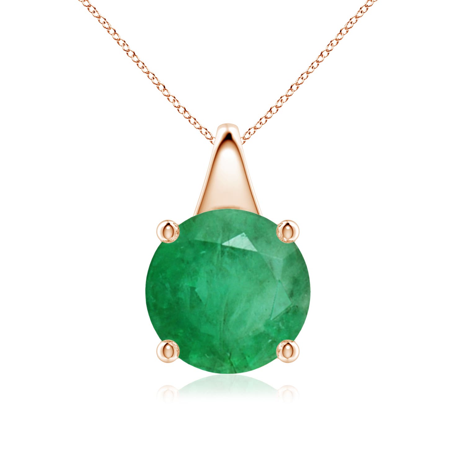 A - Emerald / 3.75 CT / 18 KT Rose Gold