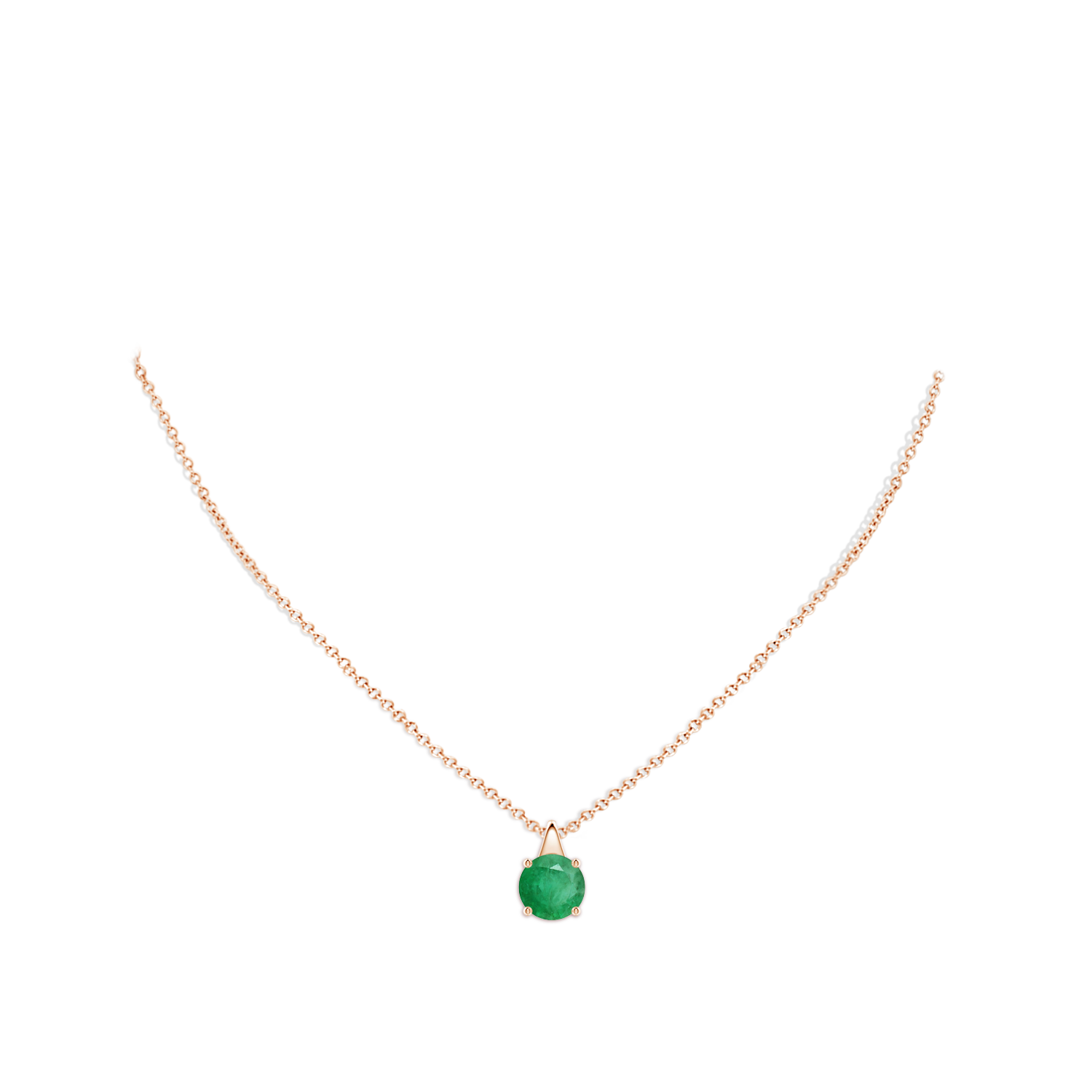 A - Emerald / 3.75 CT / 18 KT Rose Gold