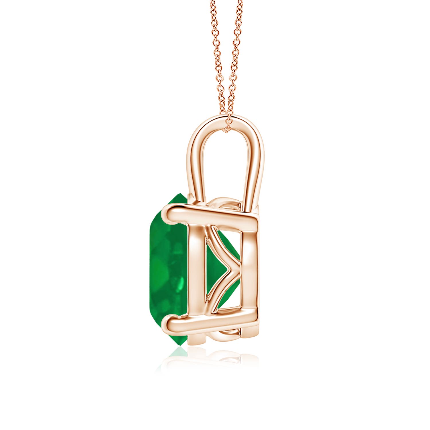 AA - Emerald / 3.75 CT / 18 KT Rose Gold