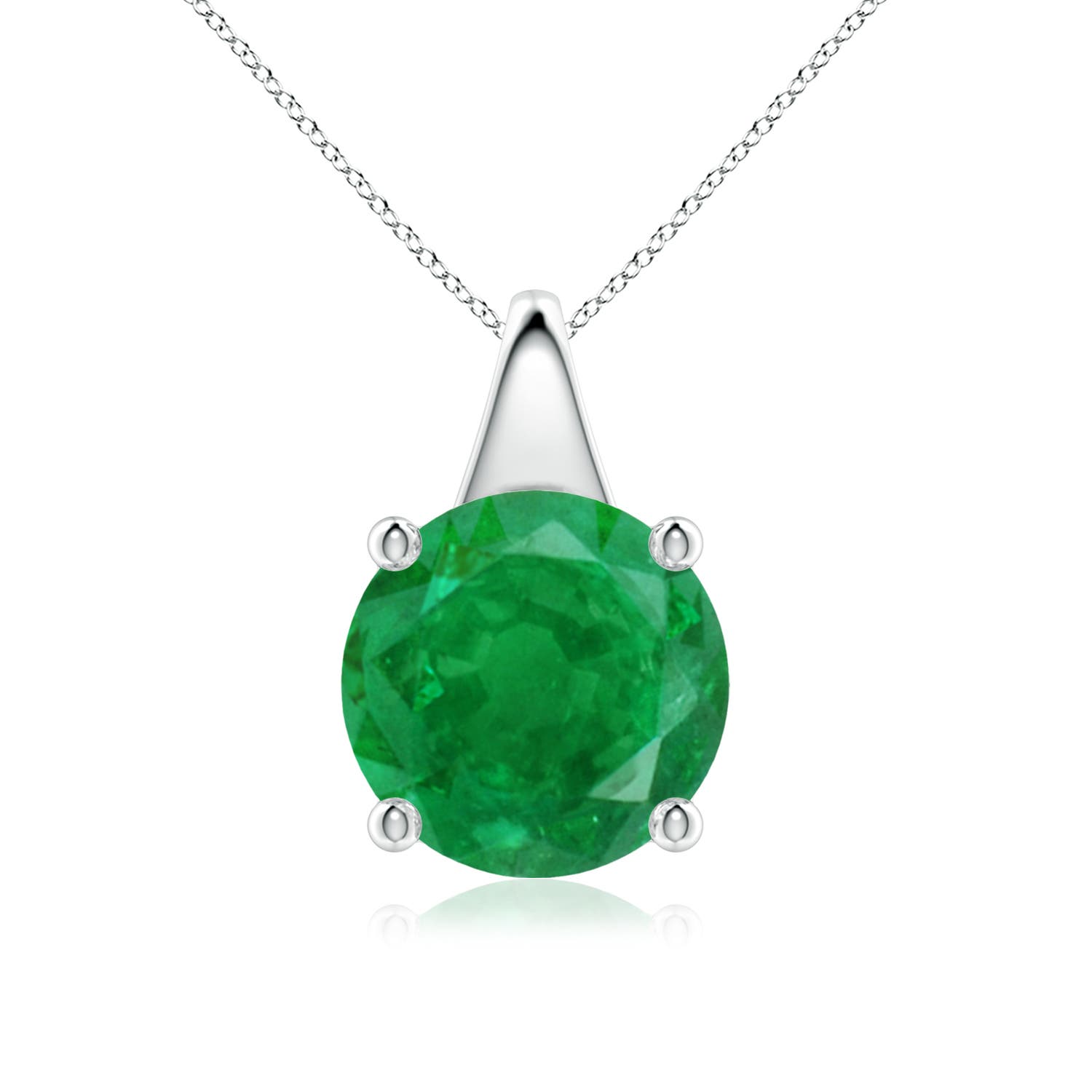 AA - Emerald / 3.75 CT / 18 KT White Gold