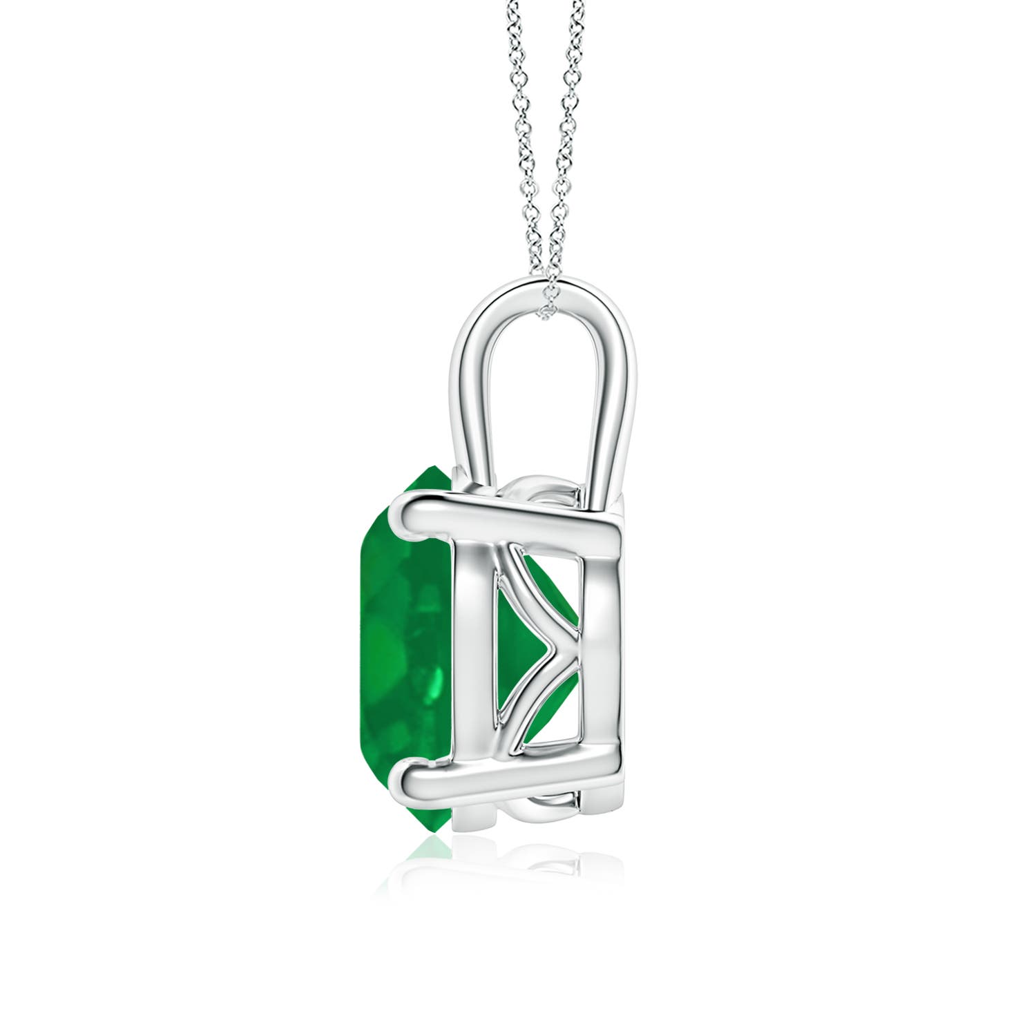 AA - Emerald / 3.75 CT / 18 KT White Gold