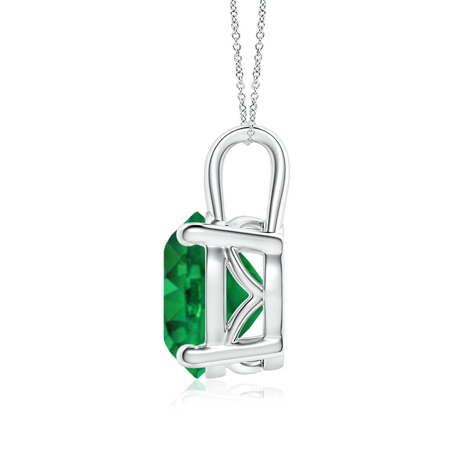 AAA - Emerald / 3.75 CT / 18 KT White Gold