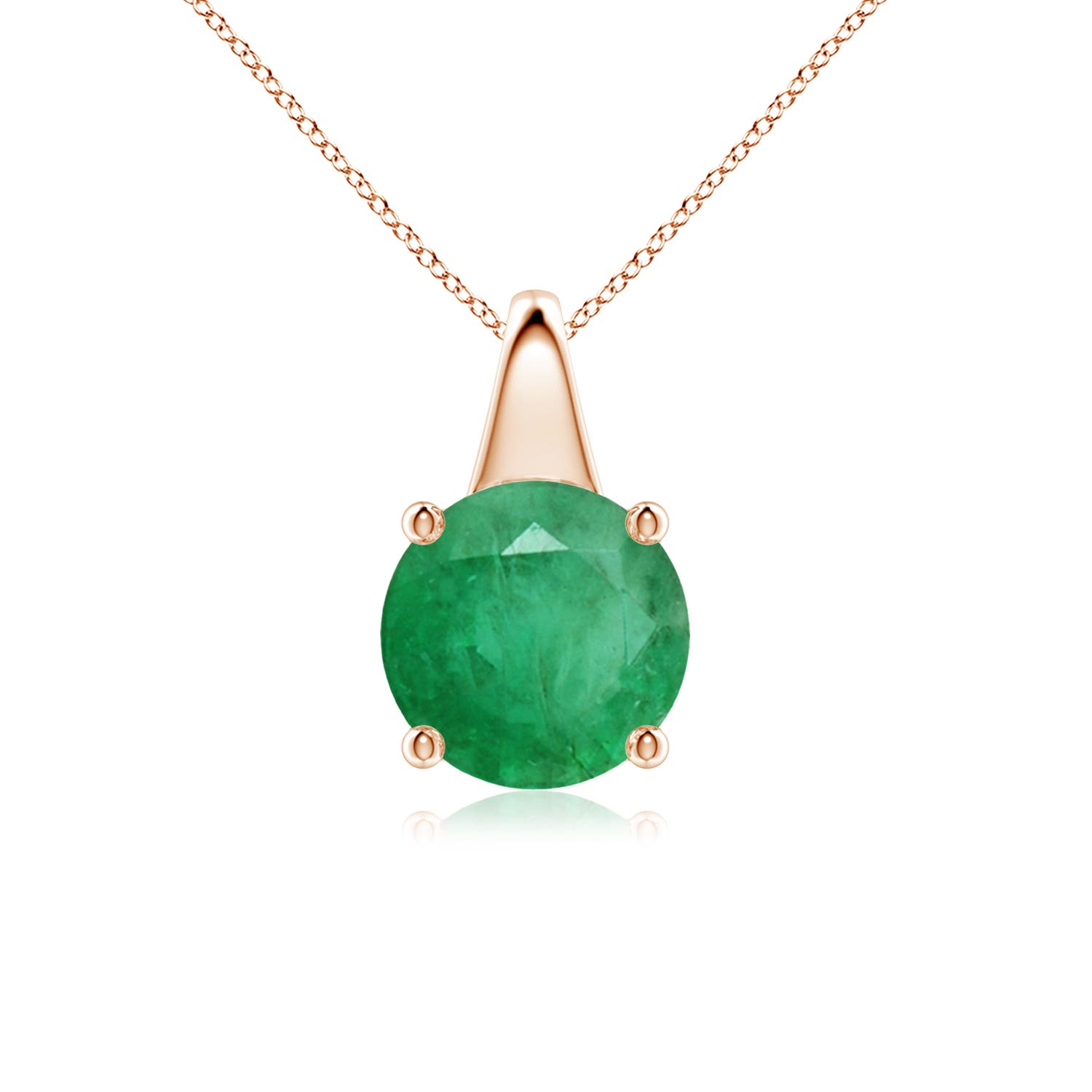 A - Emerald / 1.75 CT / 18 KT Rose Gold