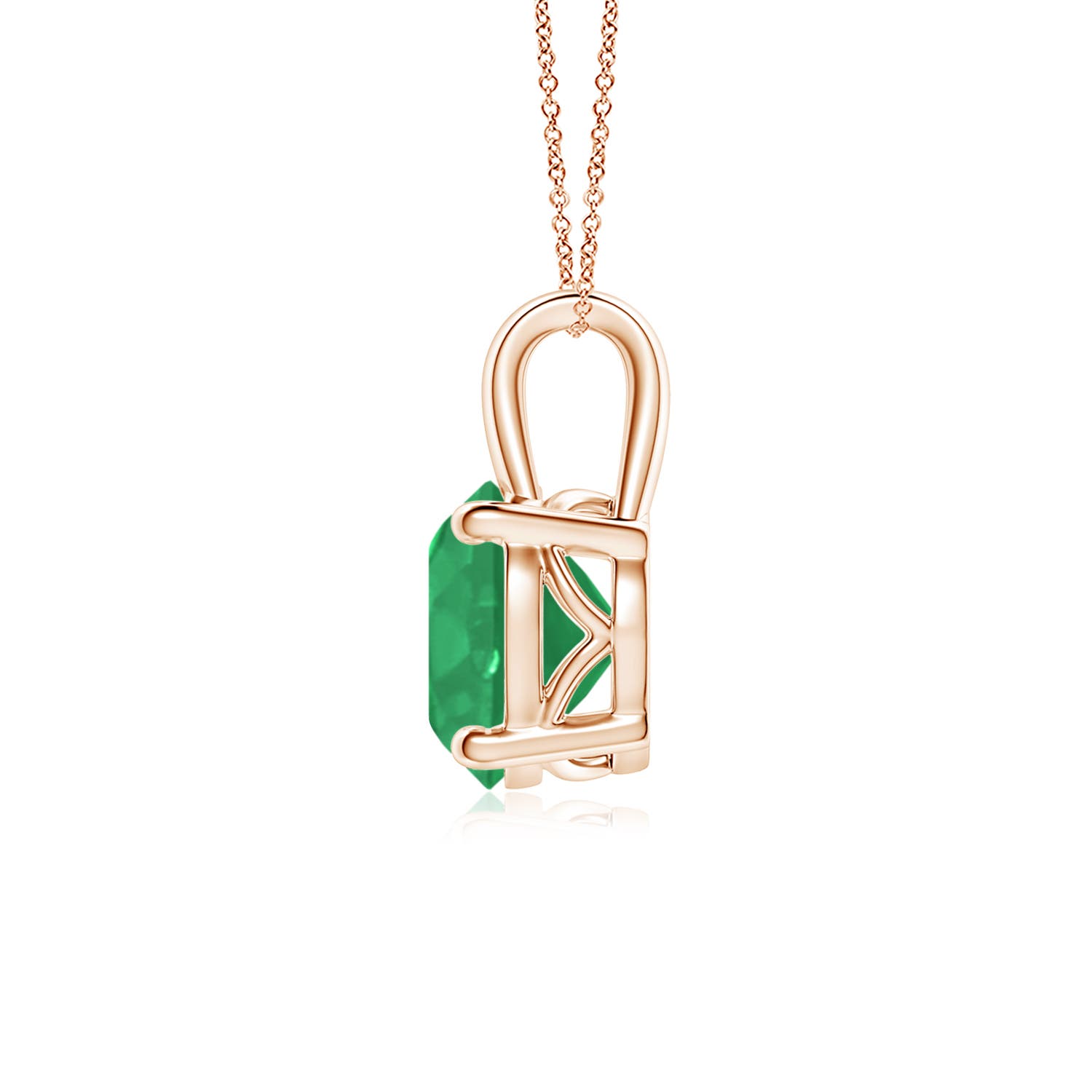 A - Emerald / 1.75 CT / 18 KT Rose Gold