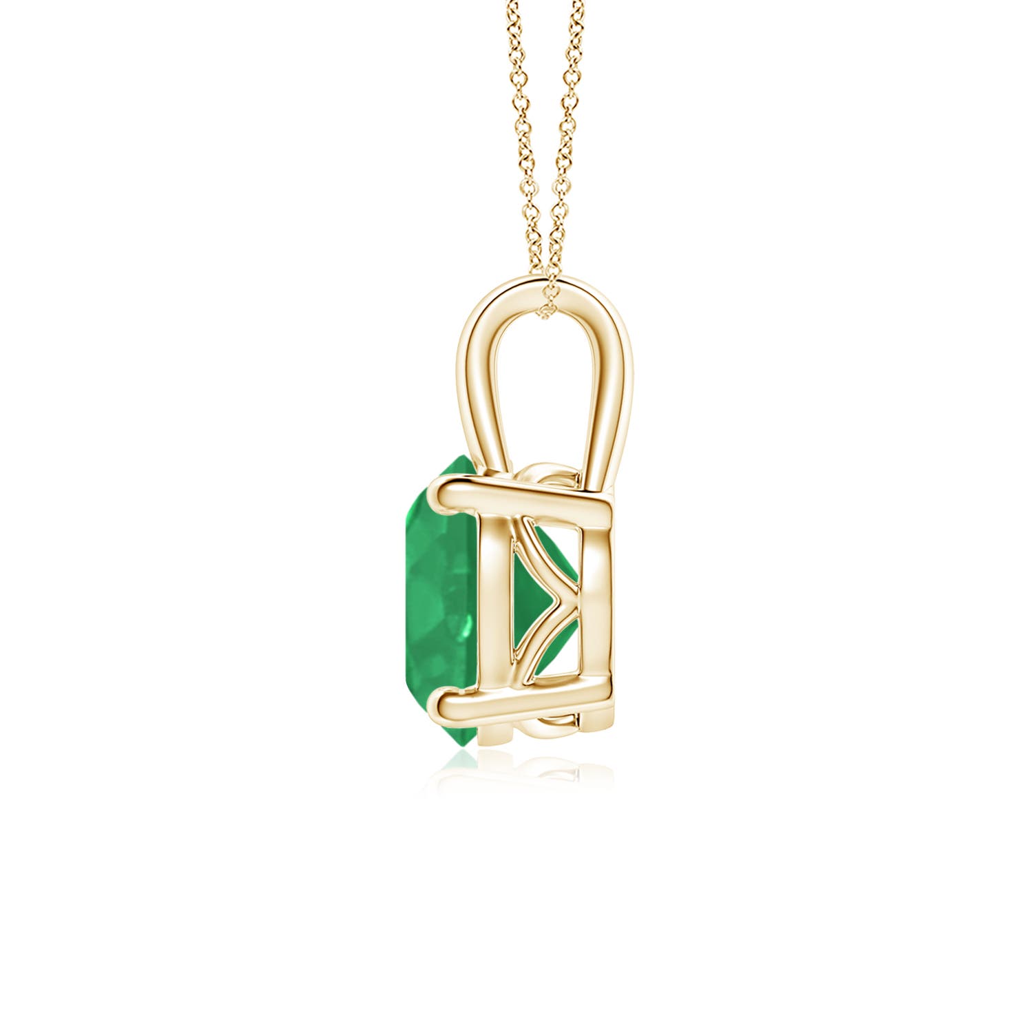 A - Emerald / 1.75 CT / 18 KT Yellow Gold