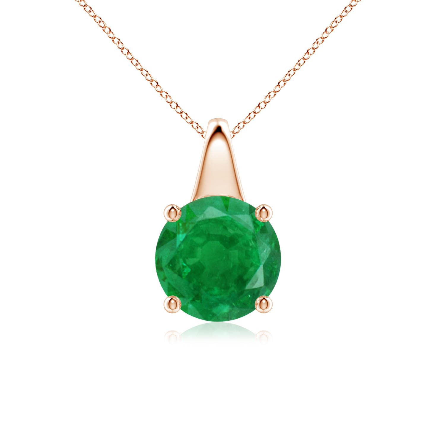 AA - Emerald / 1.75 CT / 18 KT Rose Gold