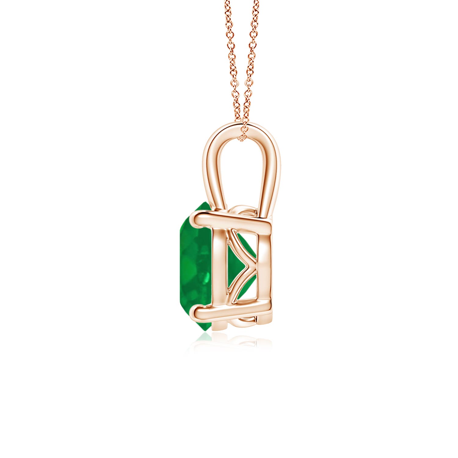 AA - Emerald / 1.75 CT / 18 KT Rose Gold