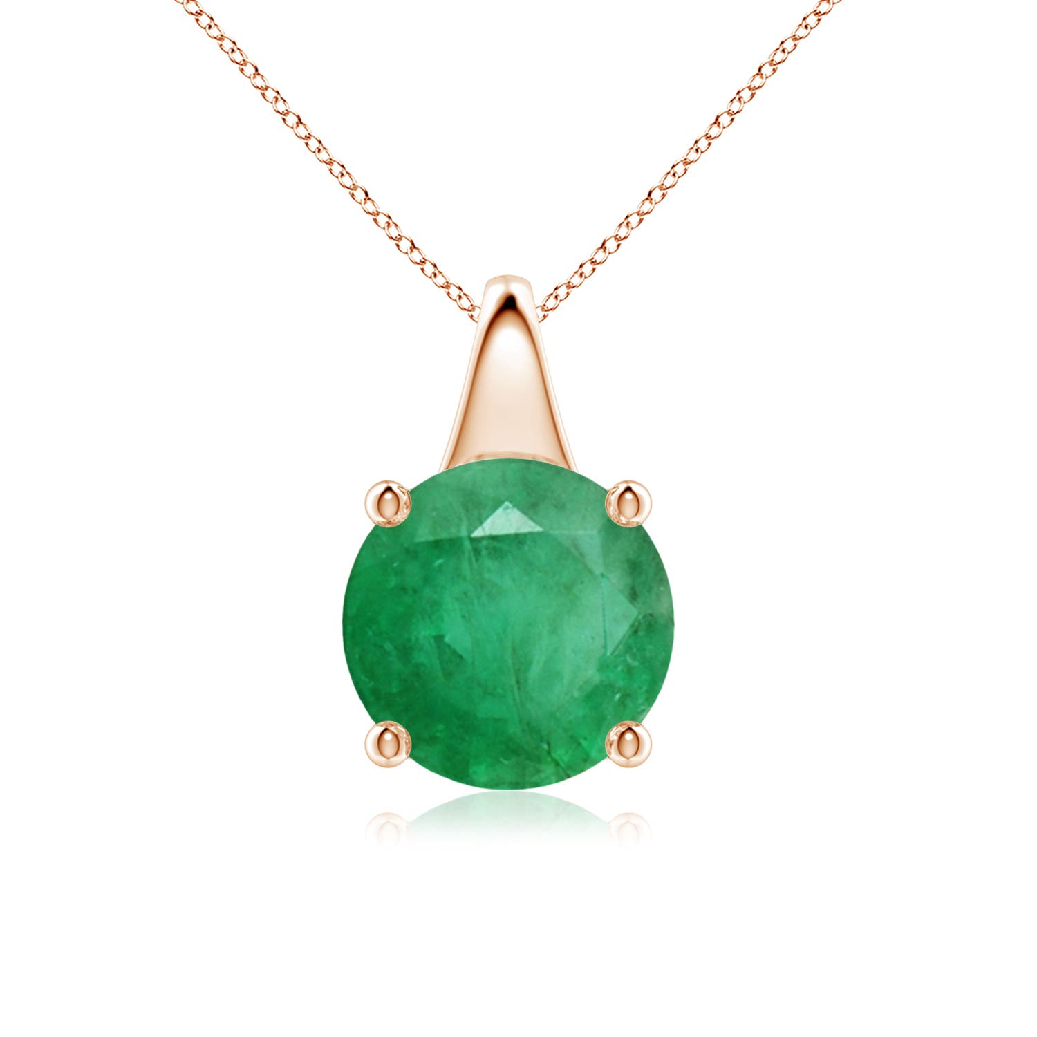 A - Emerald / 2.5 CT / 18 KT Rose Gold