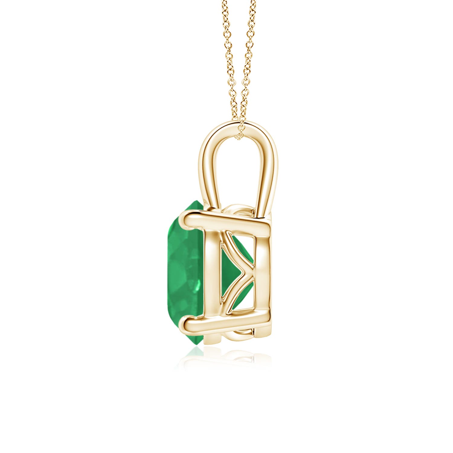 A - Emerald / 2.5 CT / 18 KT Yellow Gold